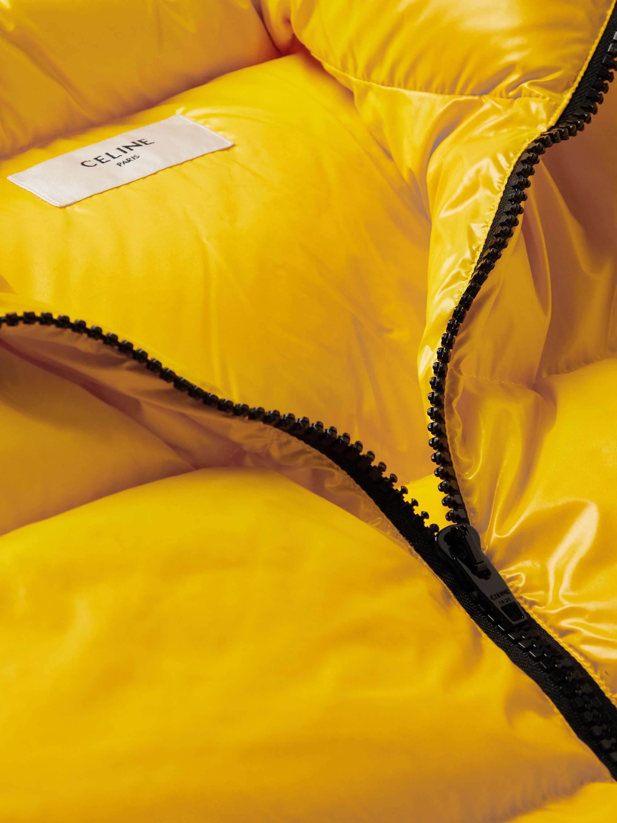 CELINE HOMME Doudoune Logo-Print Quilted Shell Down Coat