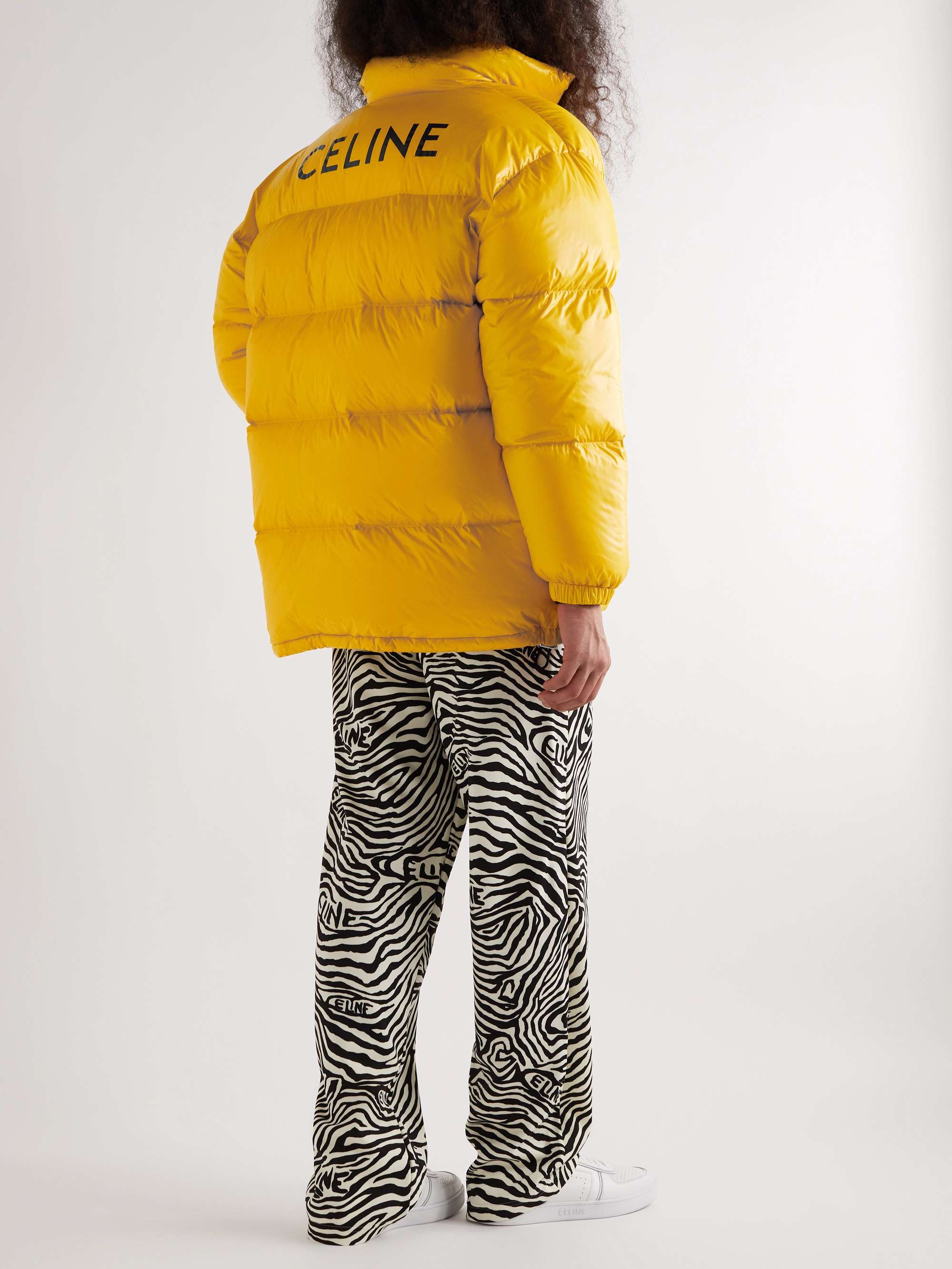 CELINE HOMME Doudoune Logo-Print Quilted Shell Down Coat