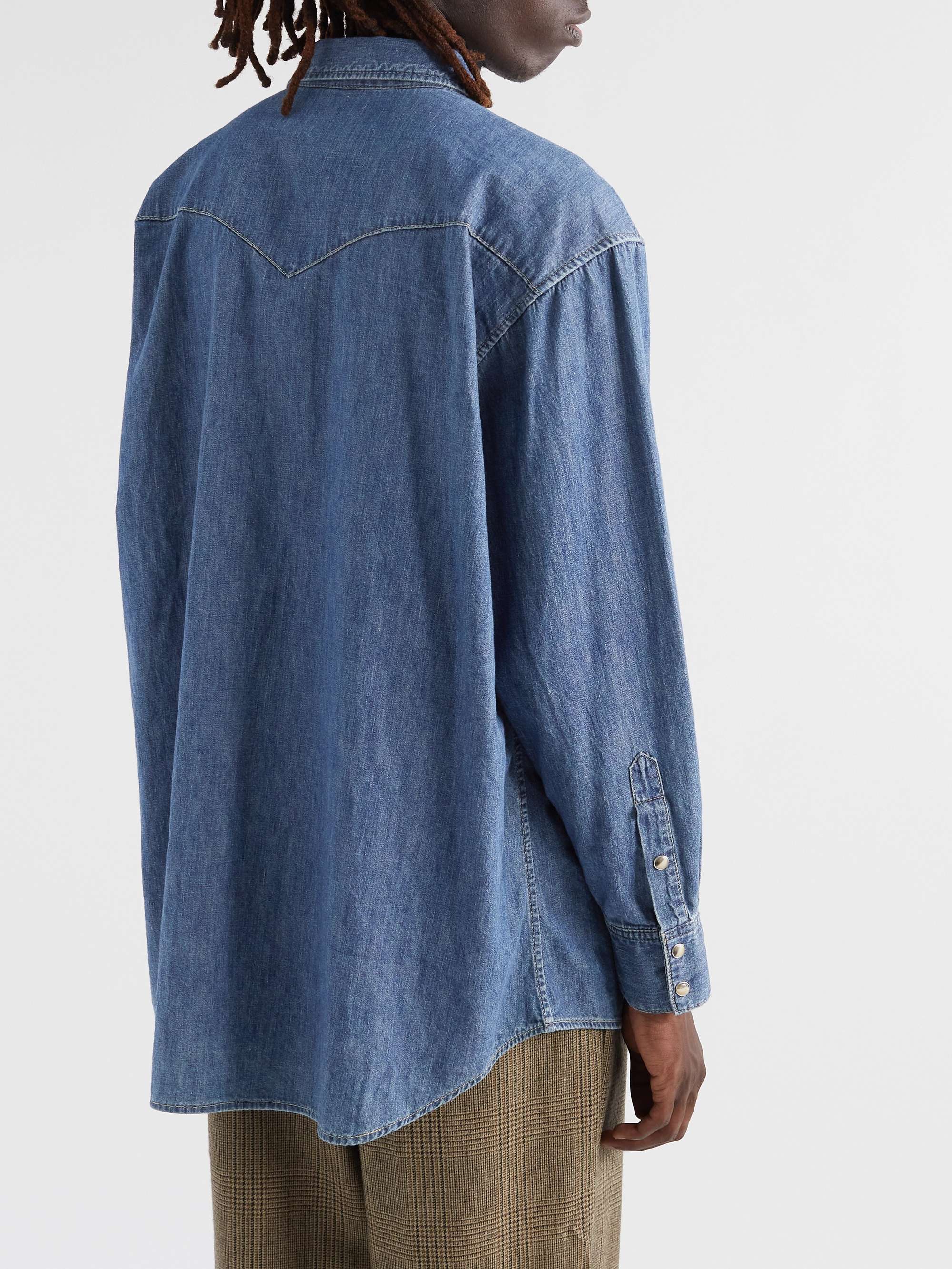 CELINE HOMME Oversized Denim Shirt