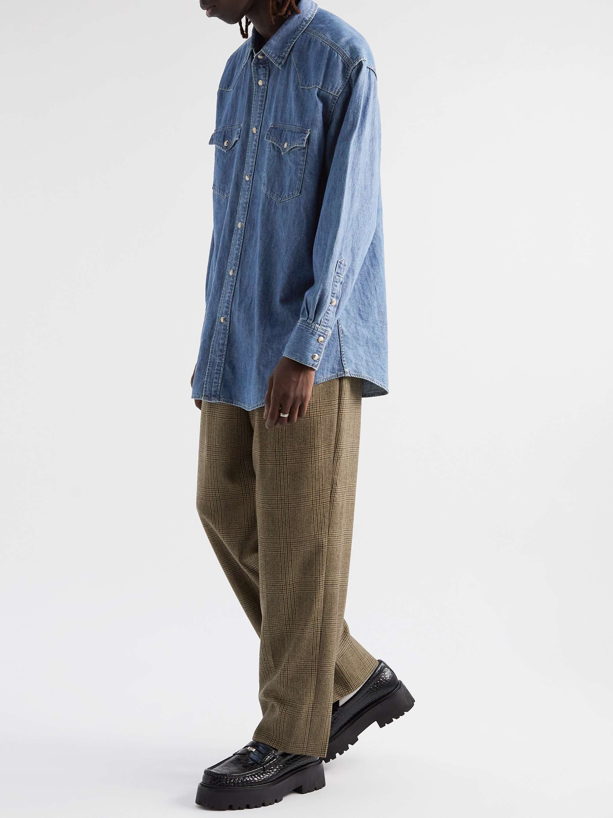 CELINE HOMME Oversized Denim Shirt