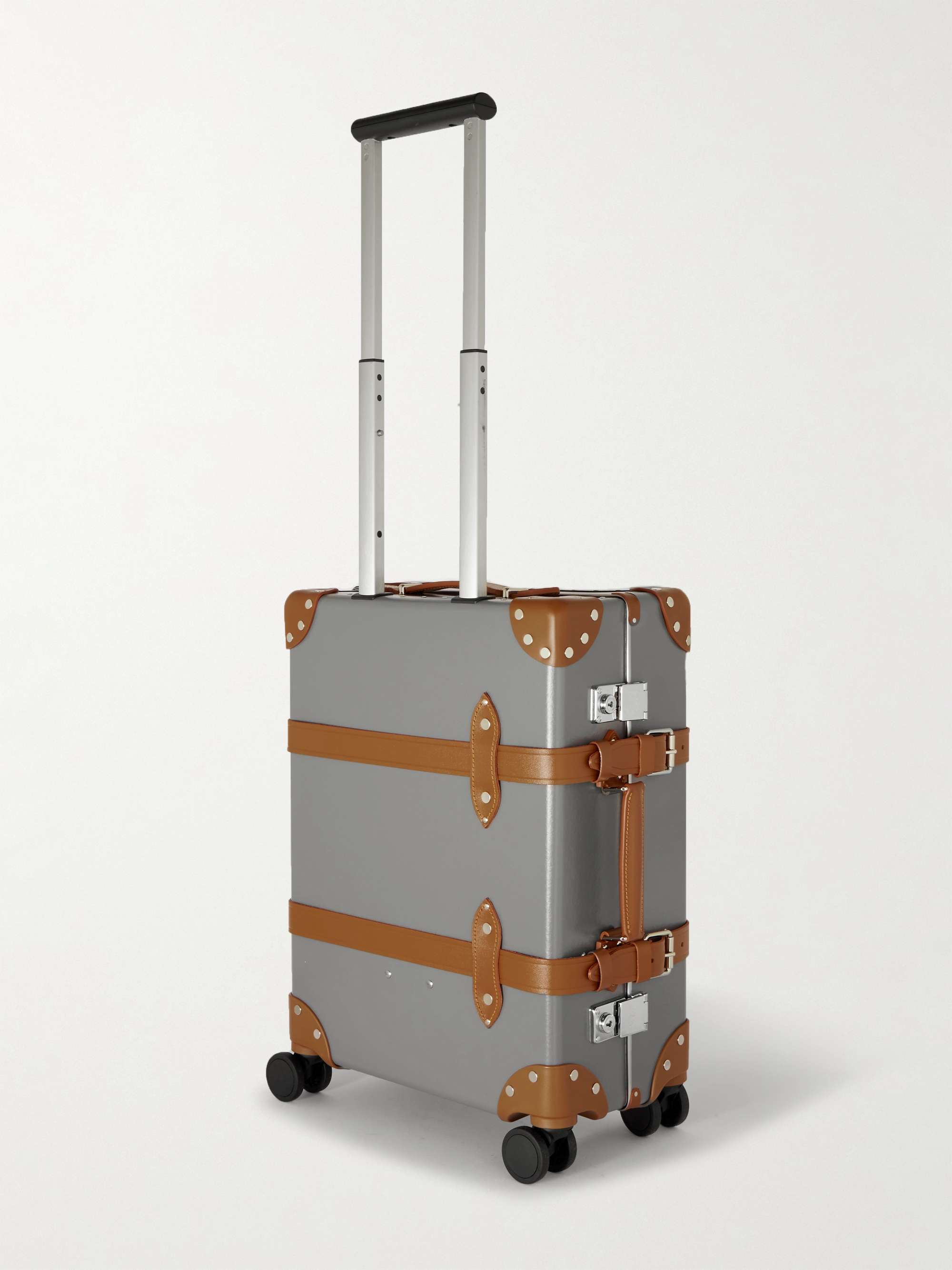 GLOBE-TROTTER Centenary Leather-Trimmed Carry-On Suitcase