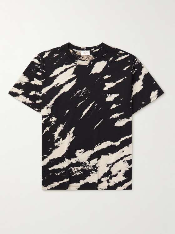 mrporter.com | Tie-Dyed Logo-Print Cotton-Jersey T-Shirt