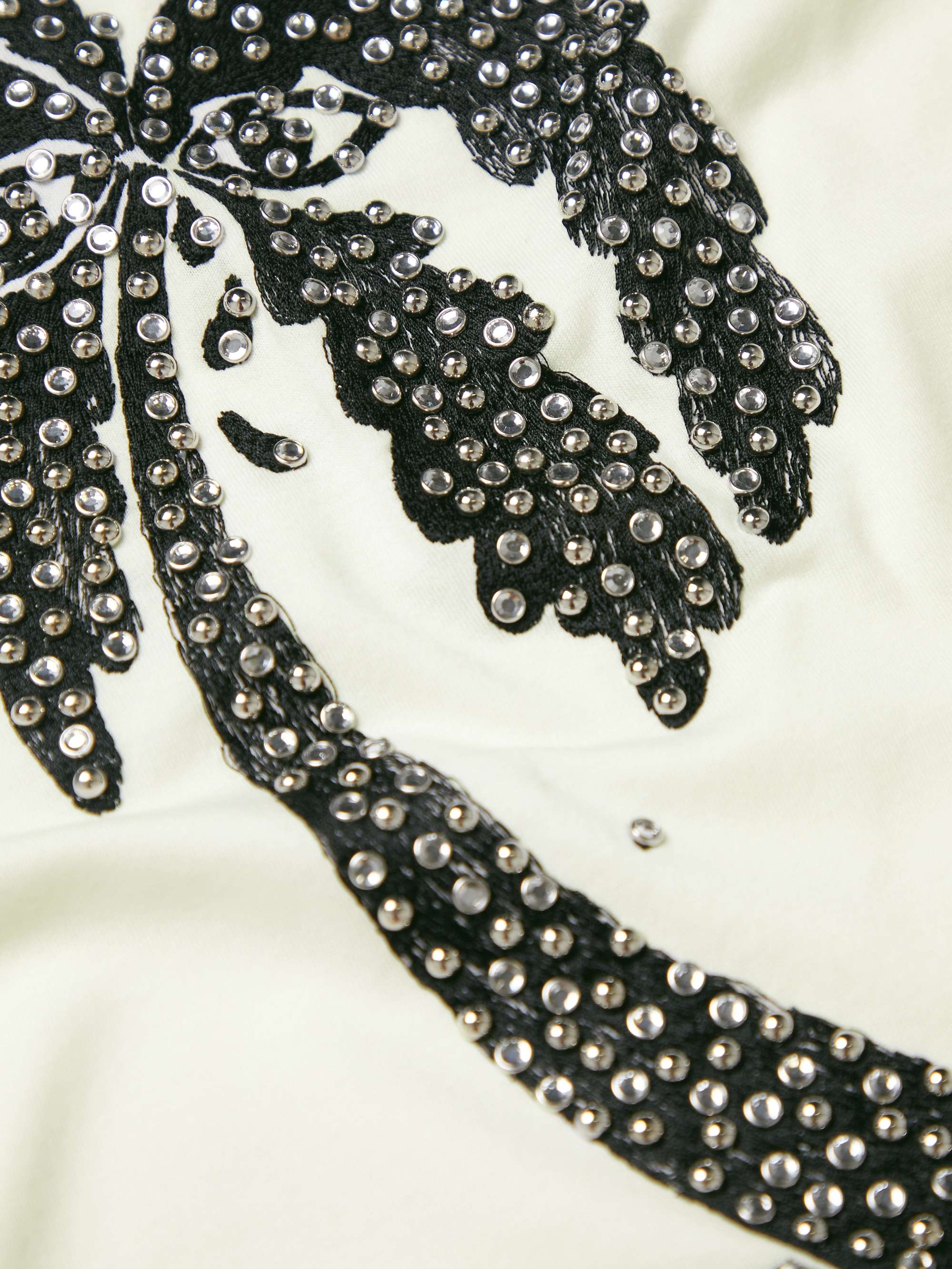 CELINE HOMME Crystal-Embellished Embroidered Cotton-Jersey T-Shirt