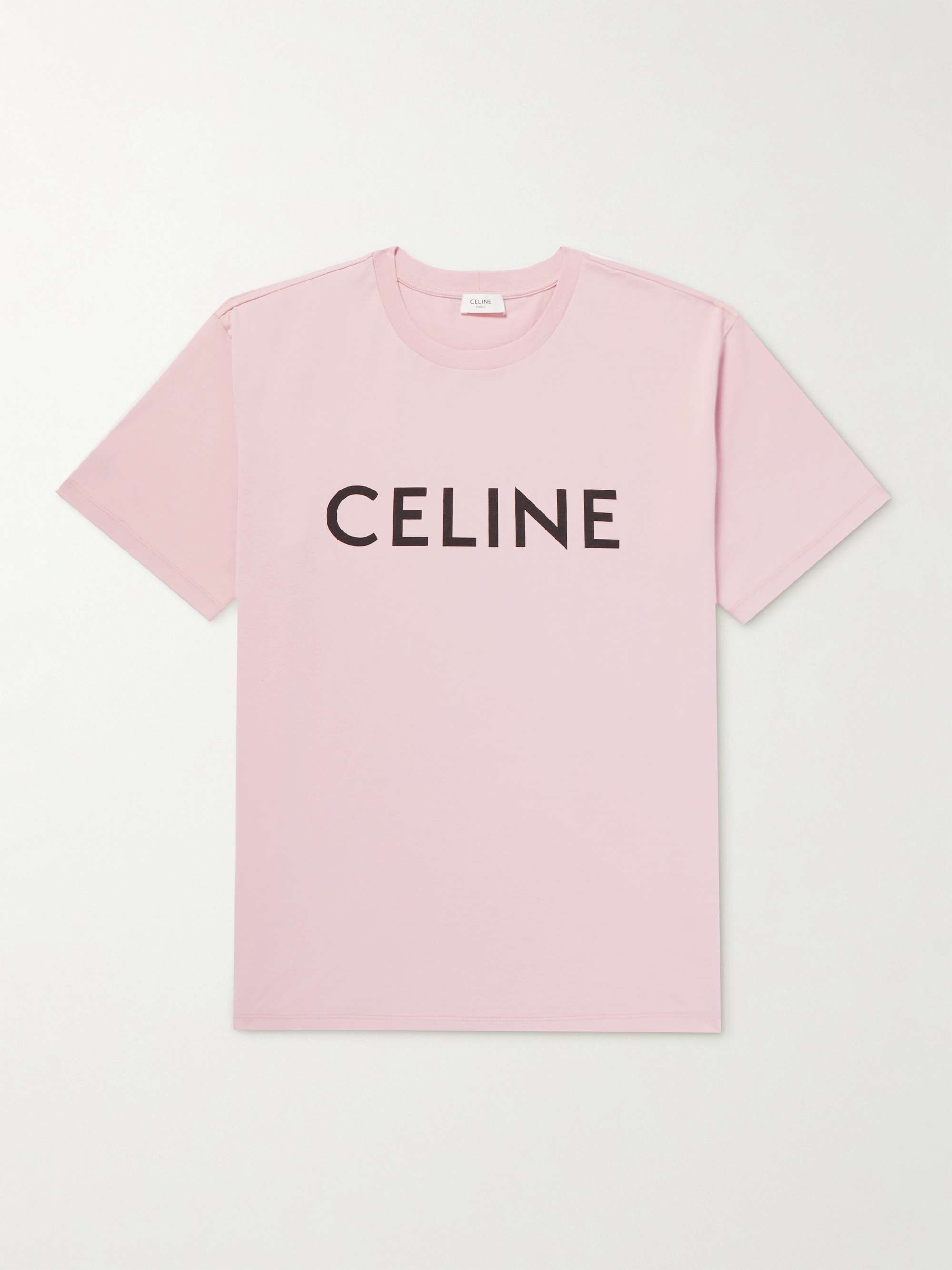 CELINE HOMME Logo-Print Cotton-Jersey T-Shirt for Men