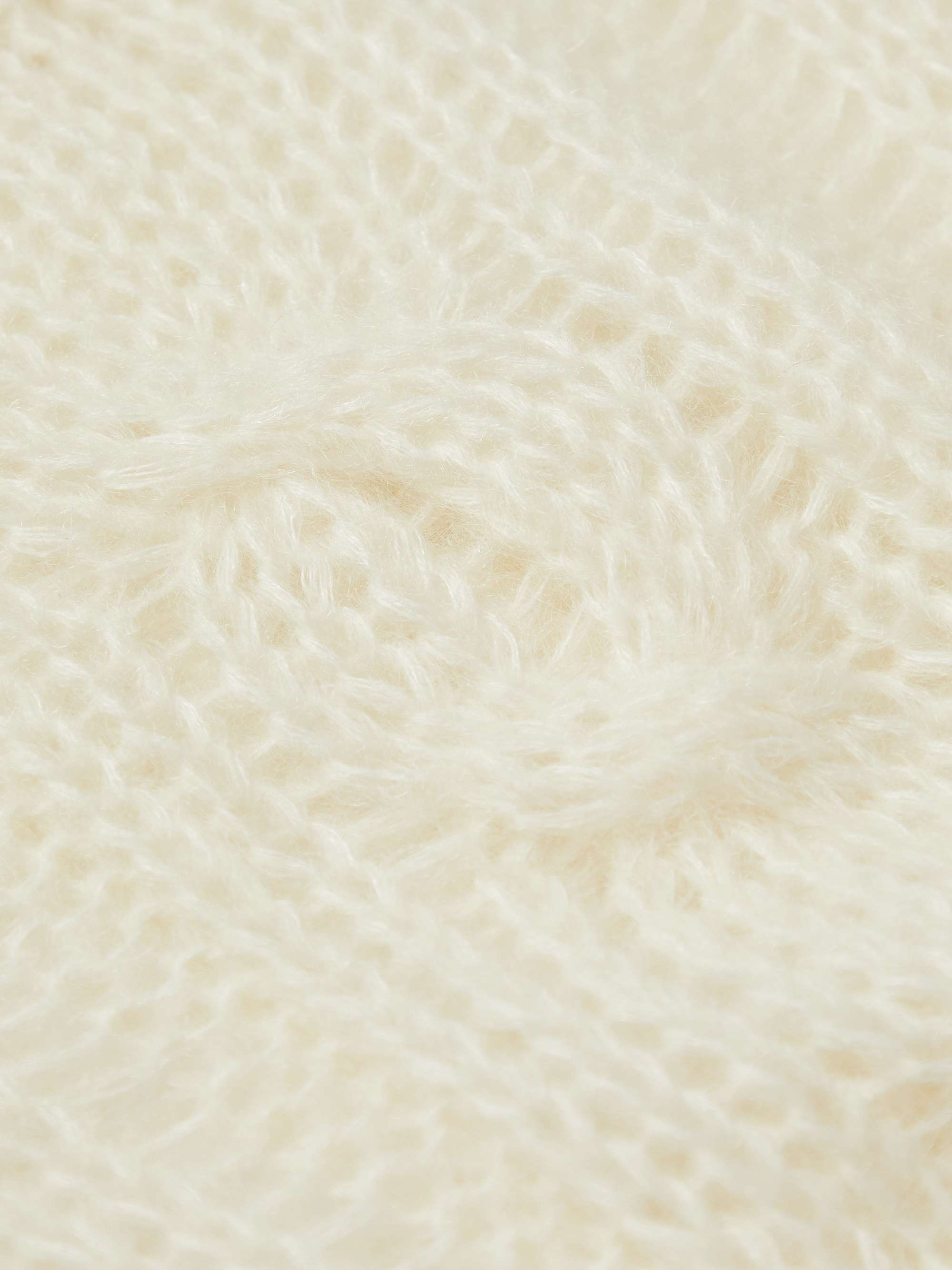 CELINE HOMME Cable-Knit Mohair-Blend Sweater