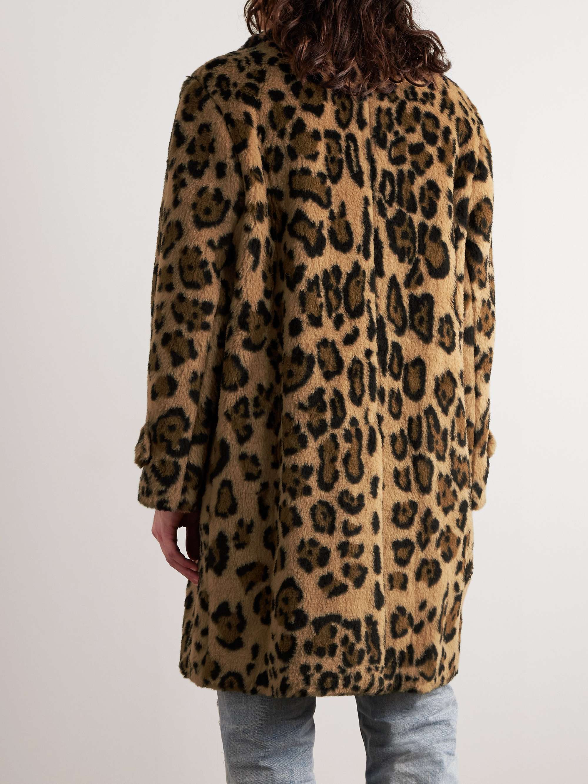 Leopard Homme CELINE HOMME Oversized Leopard-Print Alpaca, Wool And