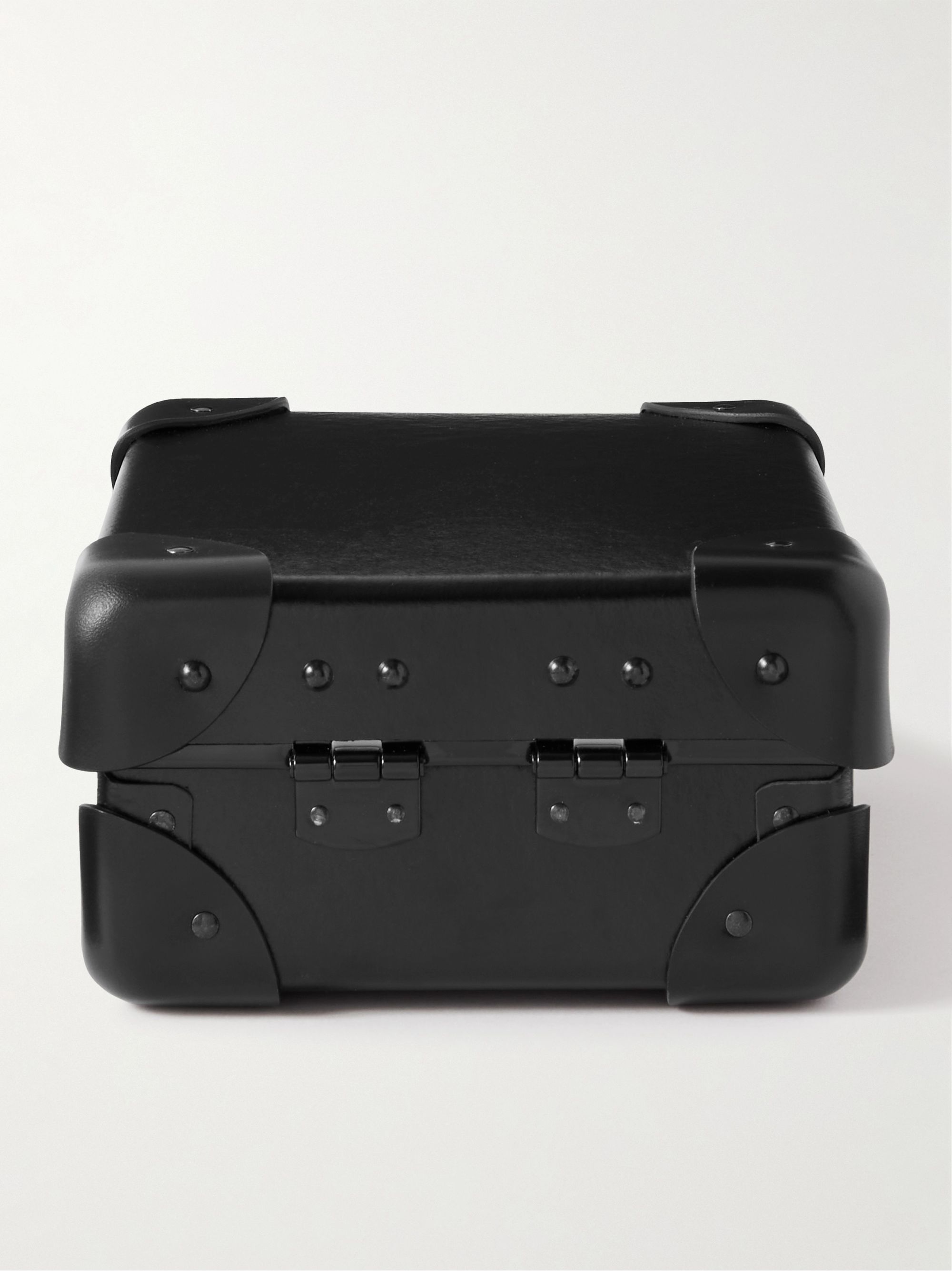 GLOBE-TROTTER Centenary Leather-Trimmed Vulcanised Fibreboard Three-Piece Watch Box