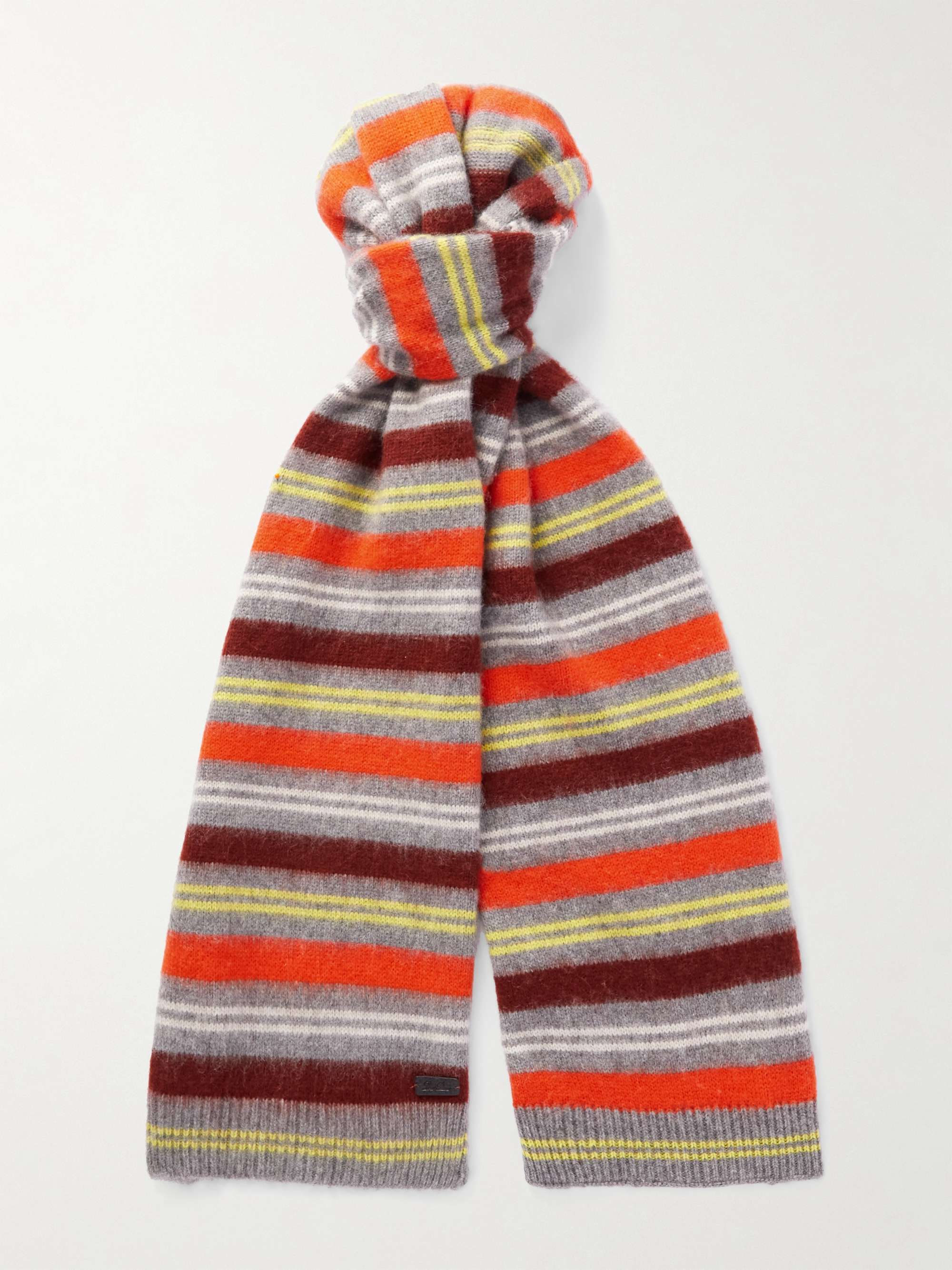 LORO PIANA Striped Cashmere-Blend Scarf