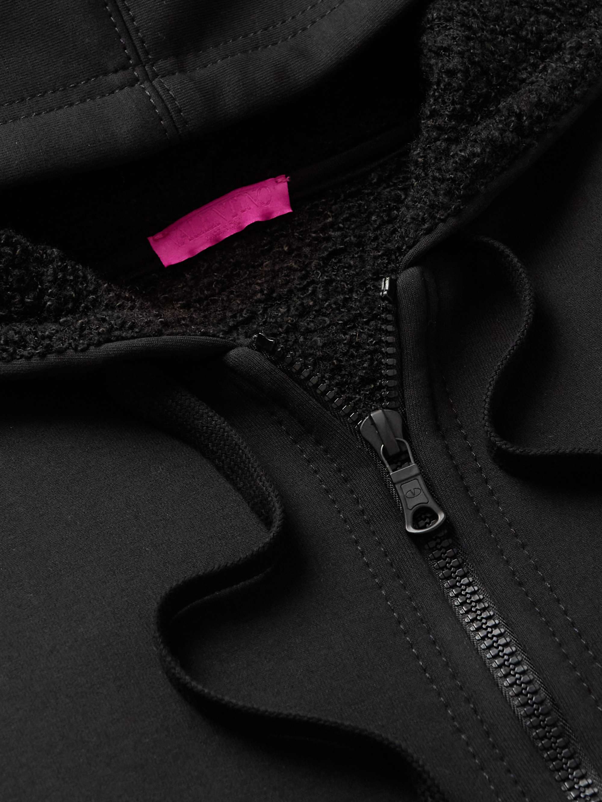 VALENTINO GARAVANI Oversized Cotton-Jersey Zip-Up Hoodie
