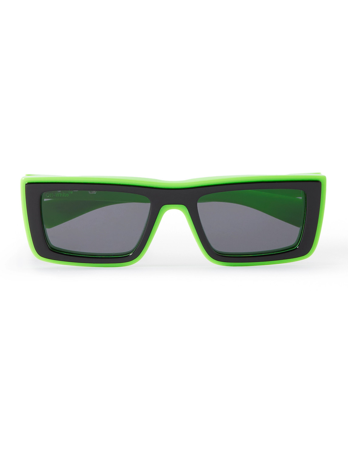 Off-white Jacob Square-frame Acetate Sunglasses In Green
