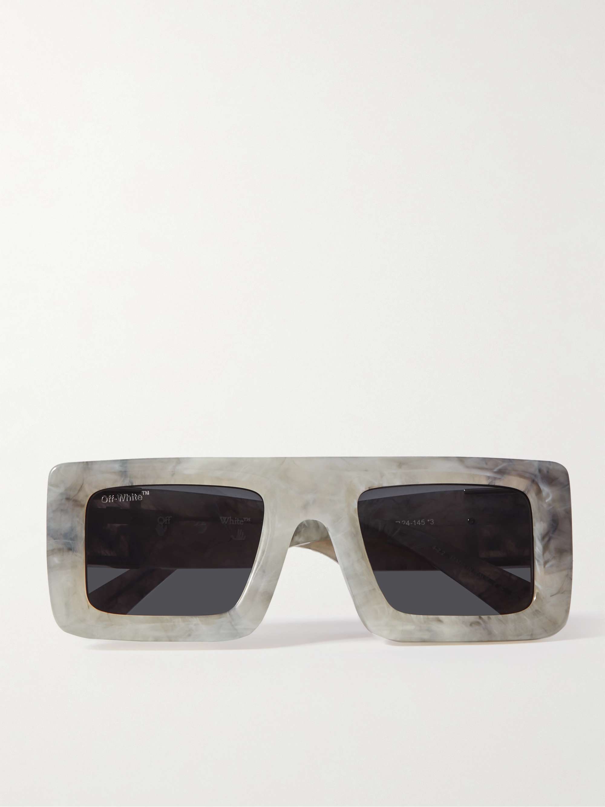 Leonardo Square-Frame Acetate Sunglasses