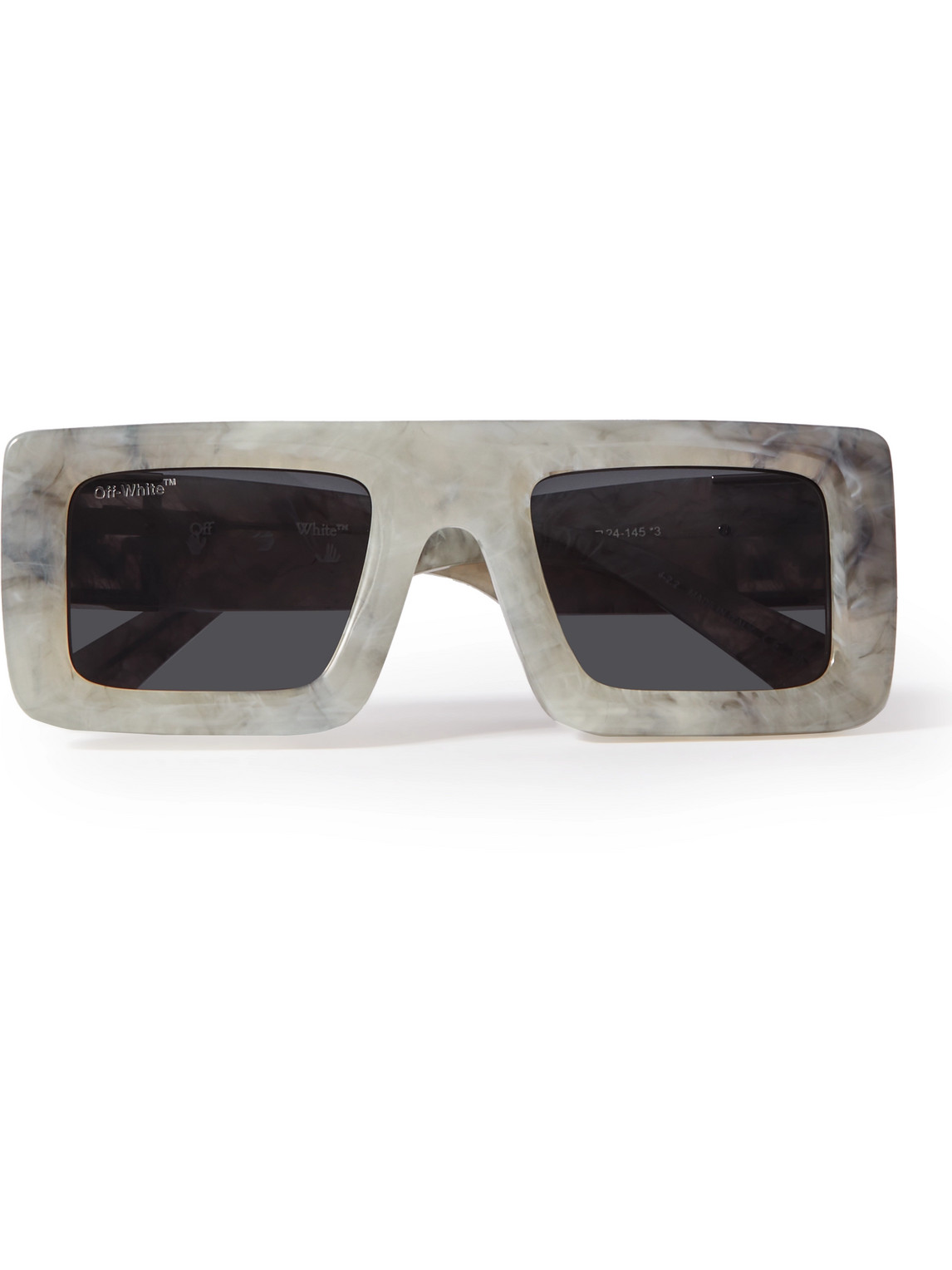 Off-white Leonardo Square-frame Acetate Sunglasses In Gray