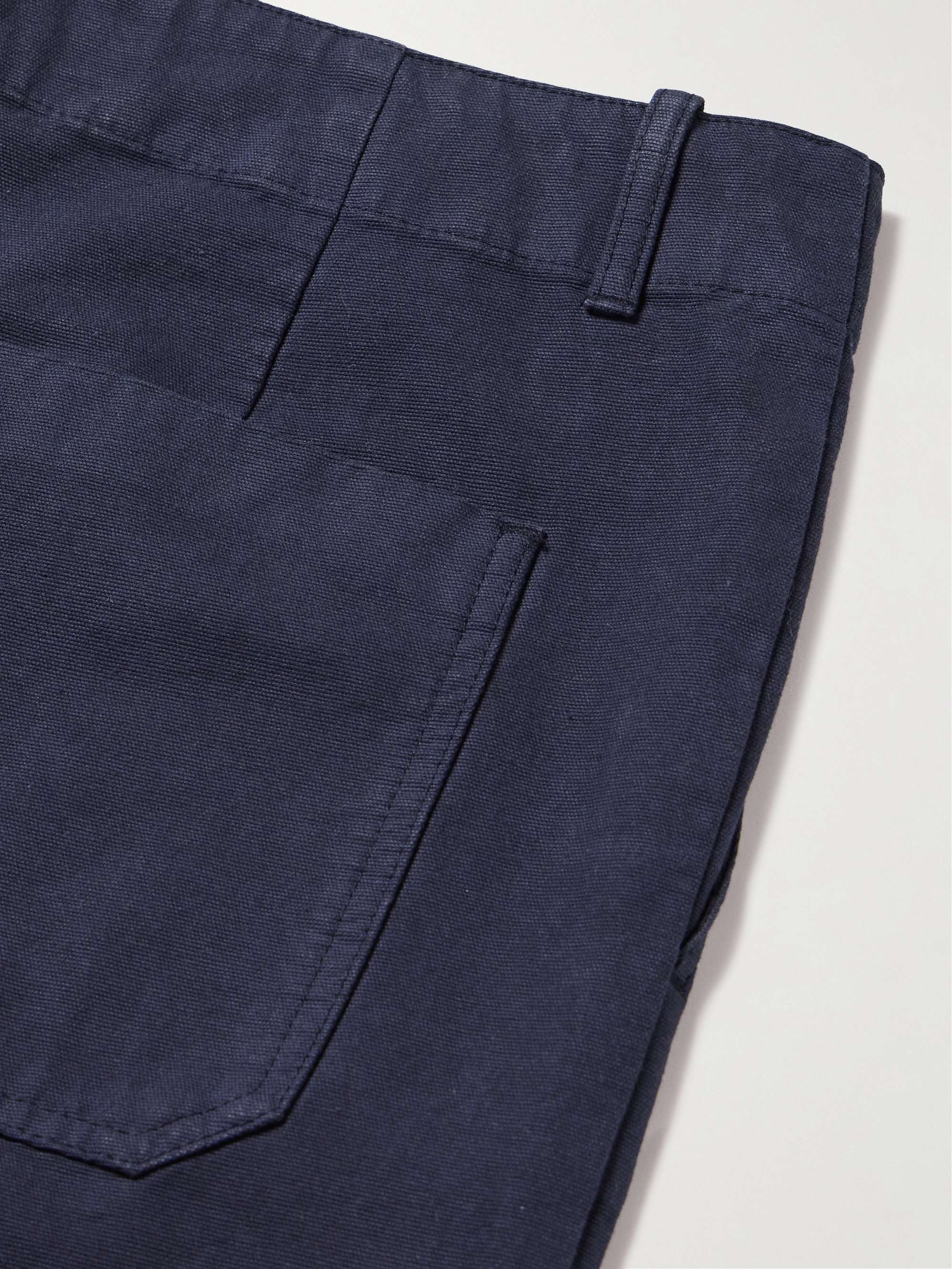 MR P. Garment-Dyed Cotton Cargo Trousers