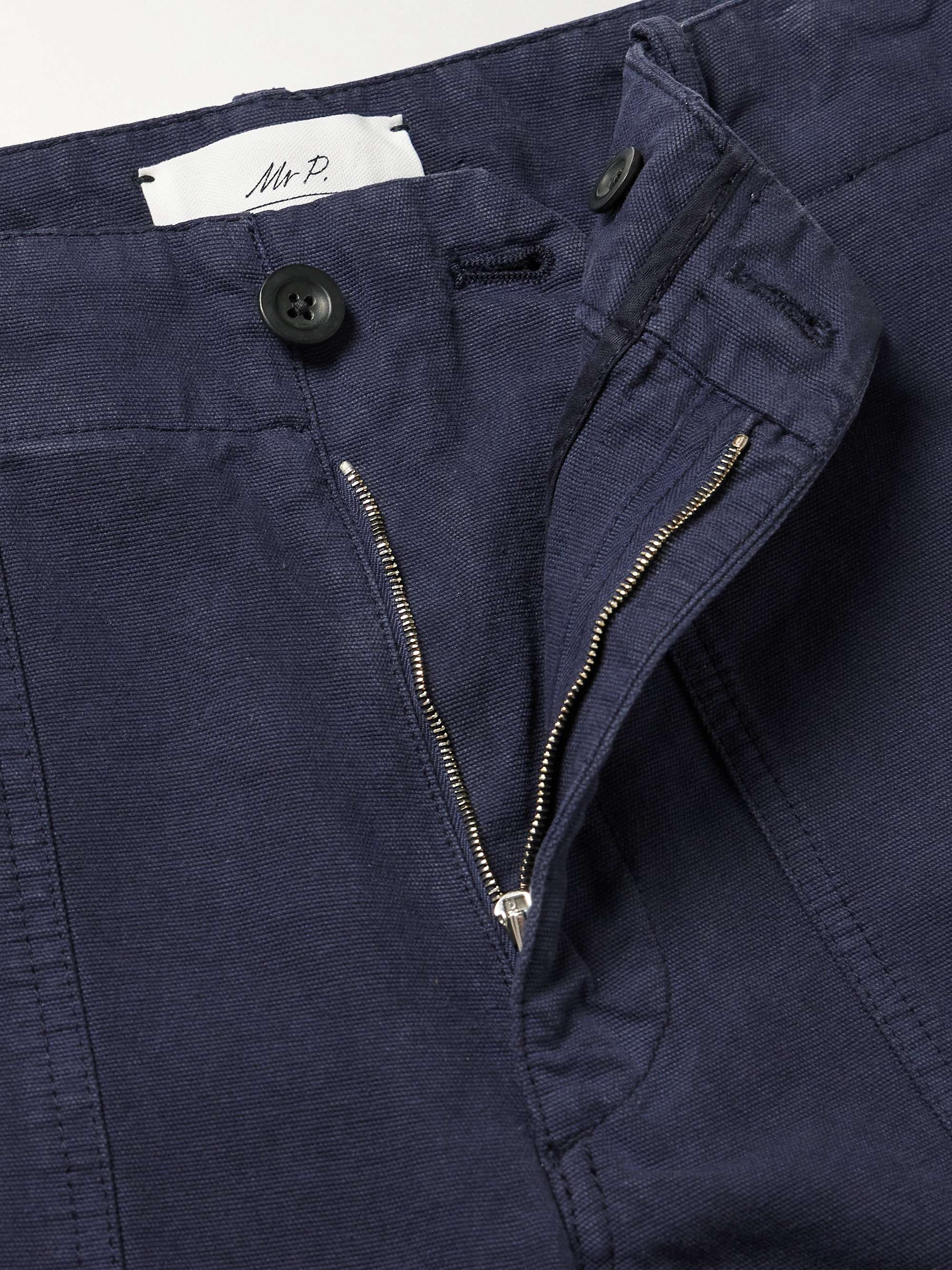 MR P. Garment-Dyed Cotton Cargo Trousers