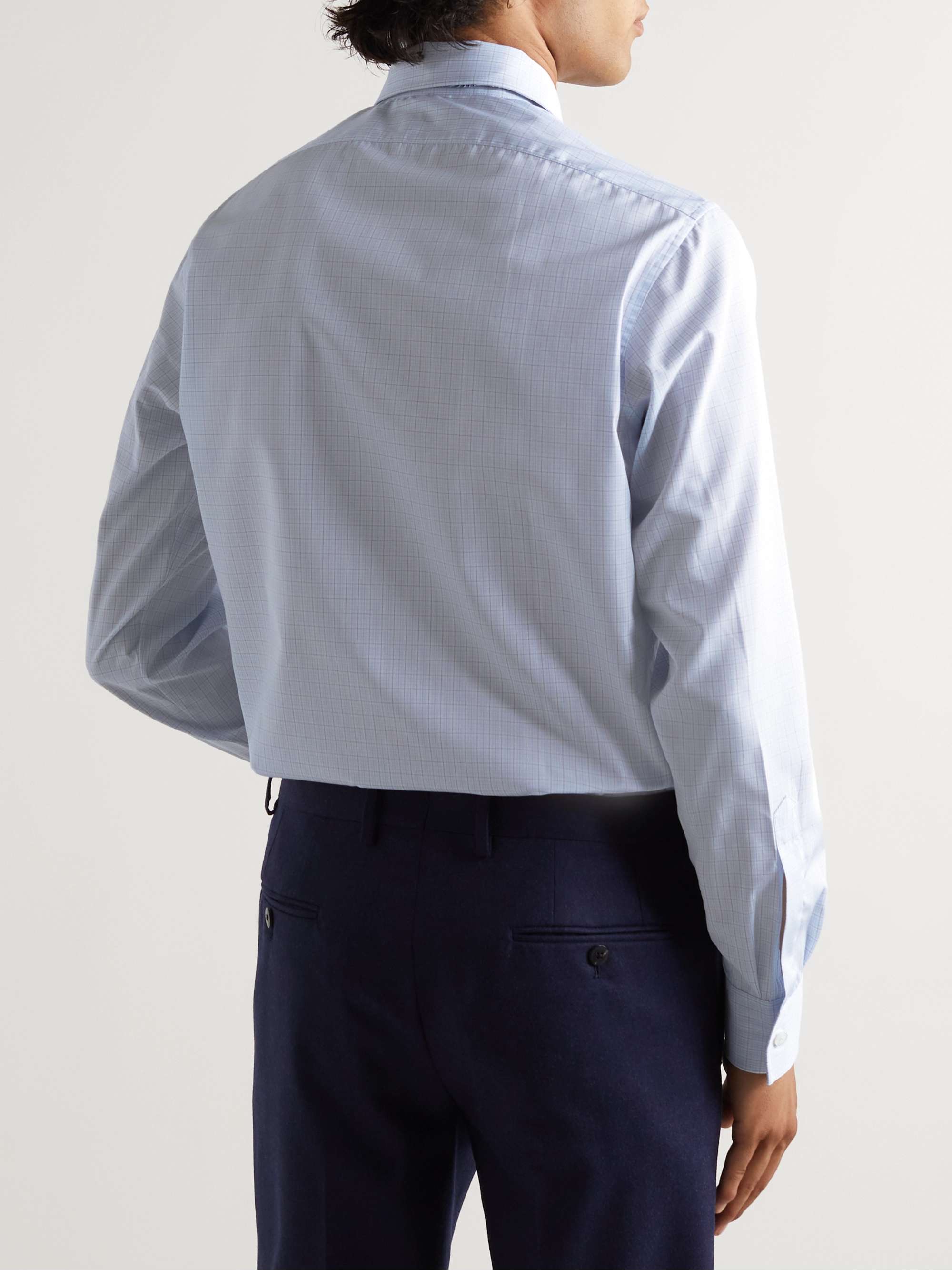 CHARVET Checked Cotton-Poplin Shirt
