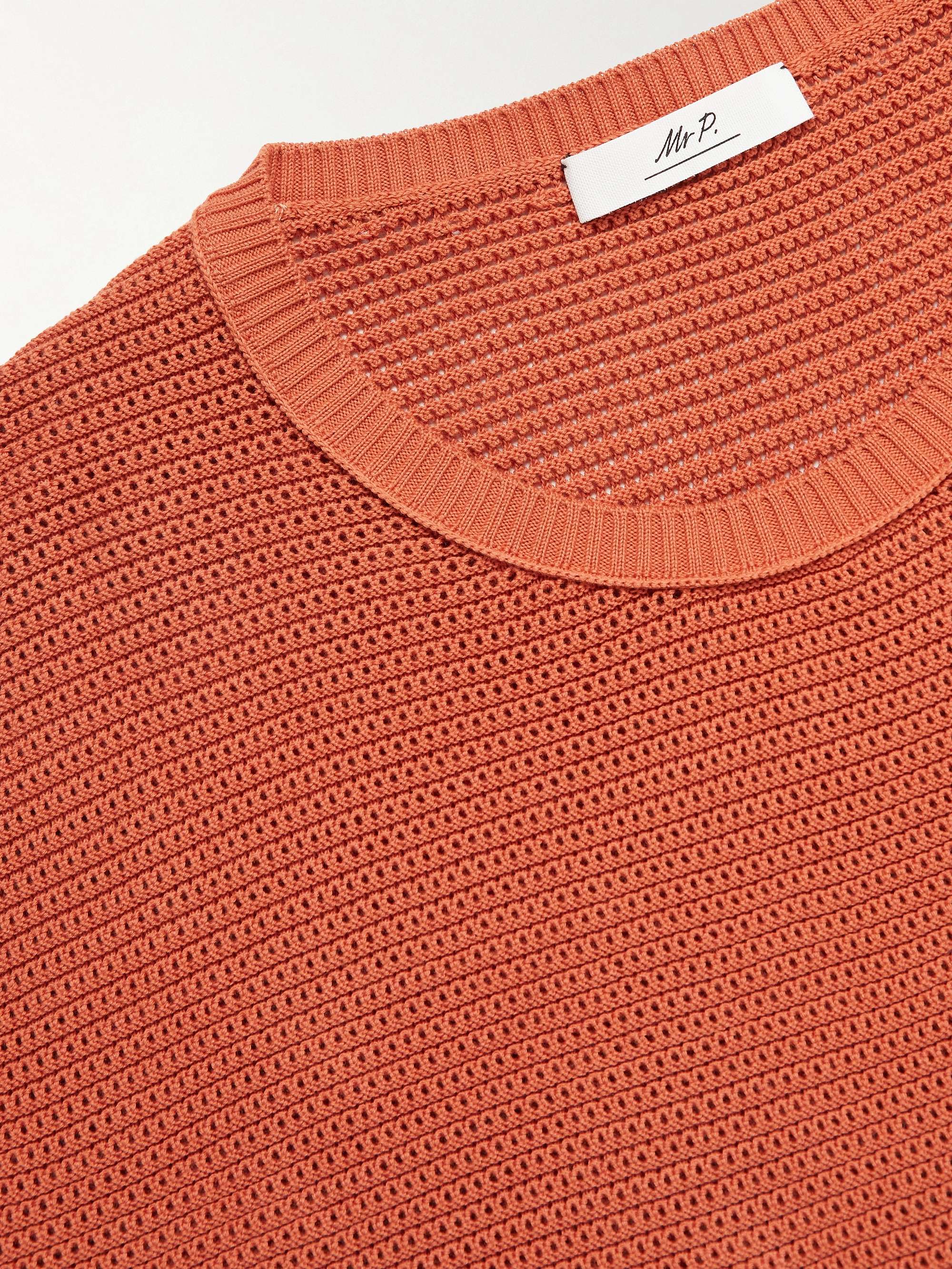 MR P. Pointelle-Knit Organic Cotton T-Shirt