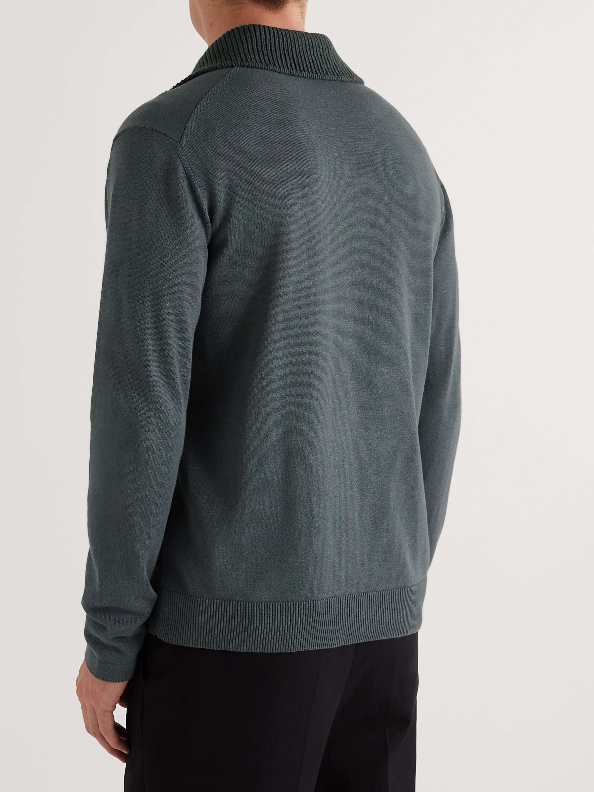 MR P. Colour-Block Organic Cotton and TENCEL™ Lyocell-Blend Polo Shirt