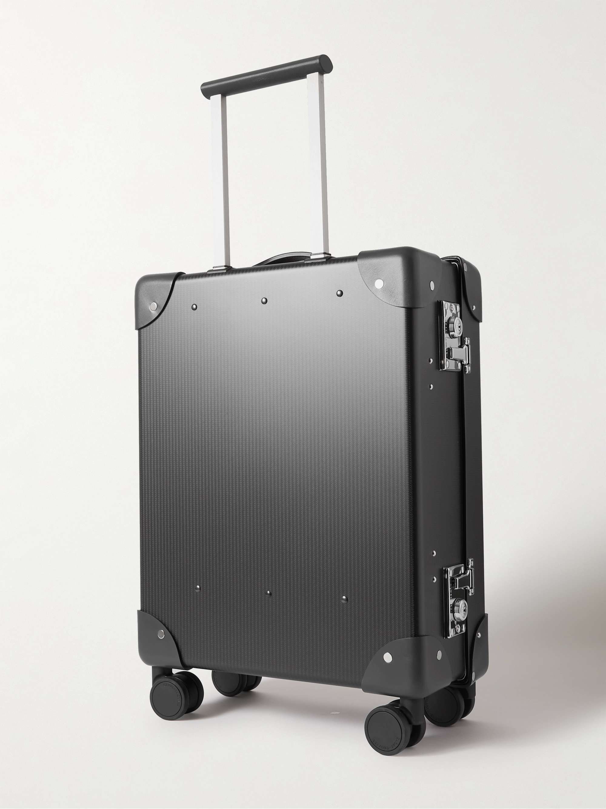 GLOBE-TROTTER + No Time to Die 18" Leather-Trimmed Carbon Fibre Carry-On Suitcase