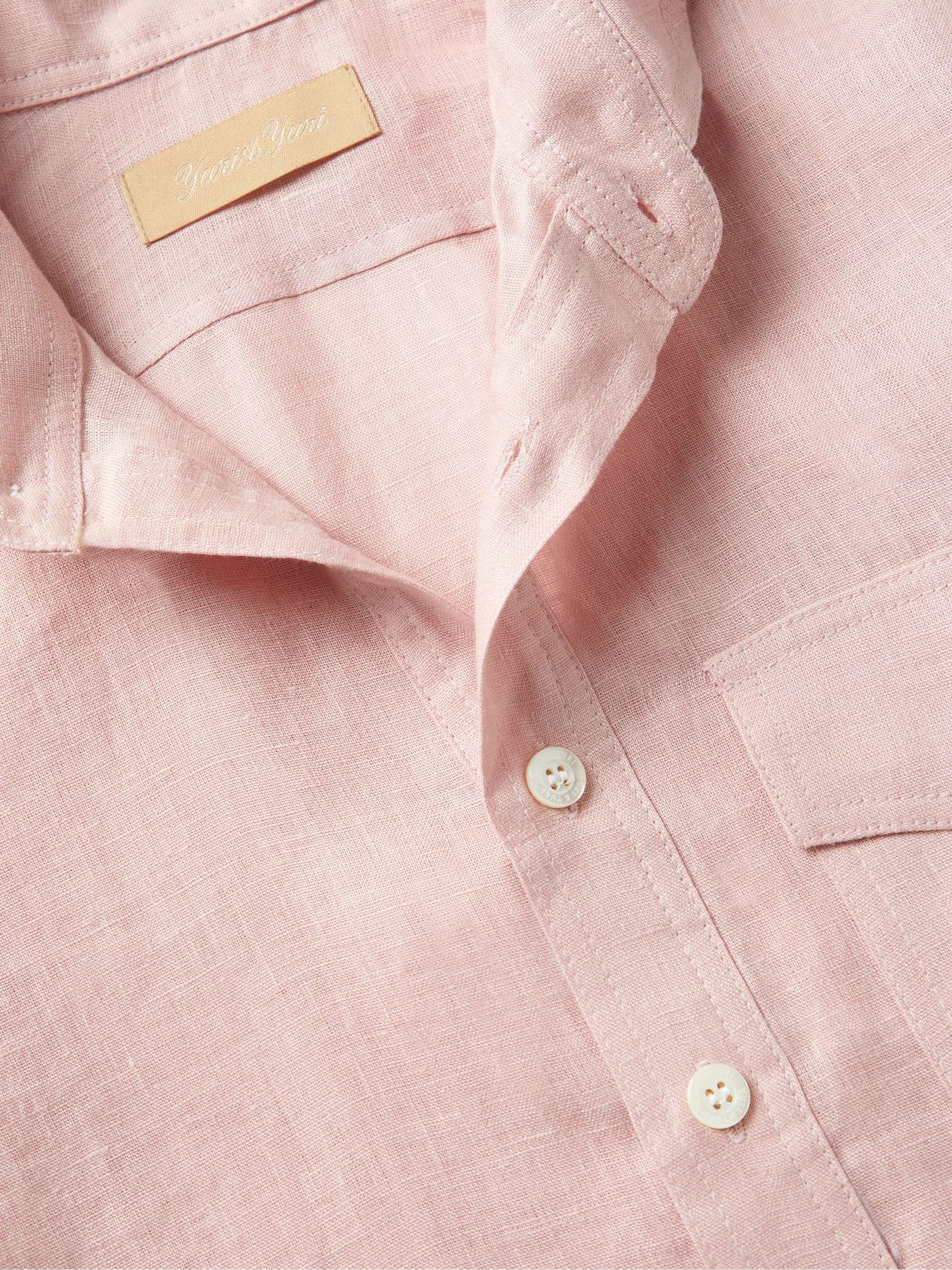 YURI YURI Penny-Collar Linen Shirt