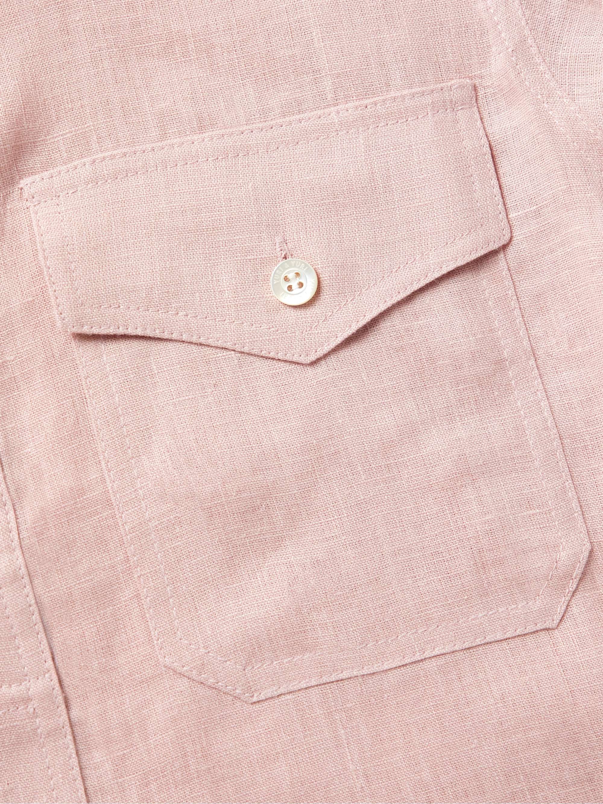 YURI YURI Penny-Collar Linen Shirt