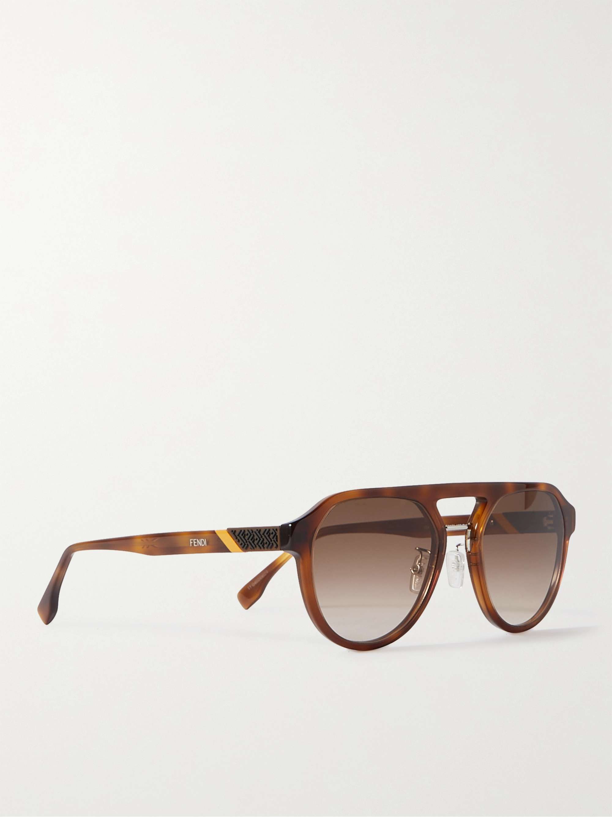 FENDI Aviator-Style Acetate Sunglasses