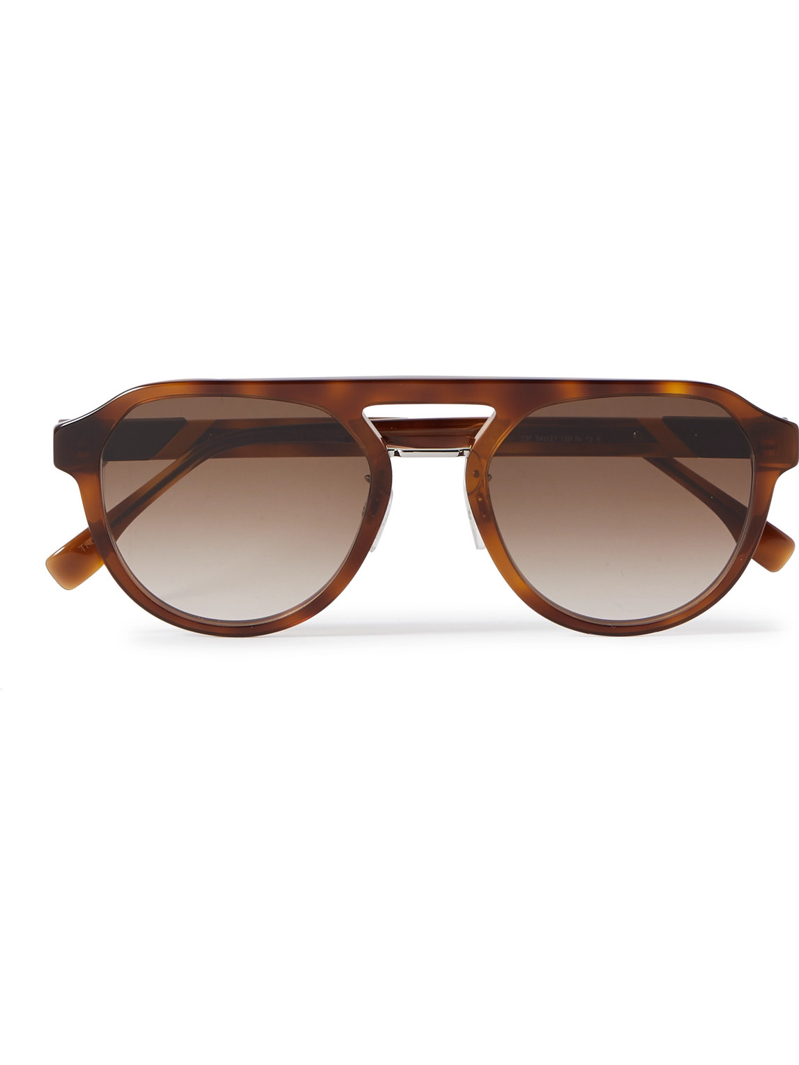 Fendi Aviator-style Tortoiseshell Acetate Sunglasses