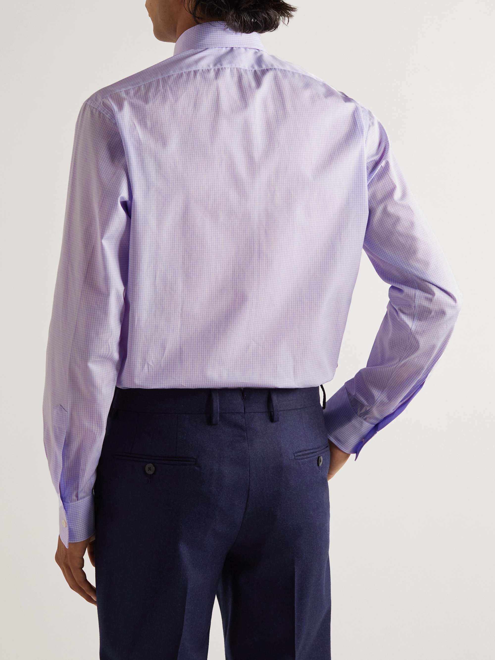 CHARVET Checked Cotton-Poplin Shirt