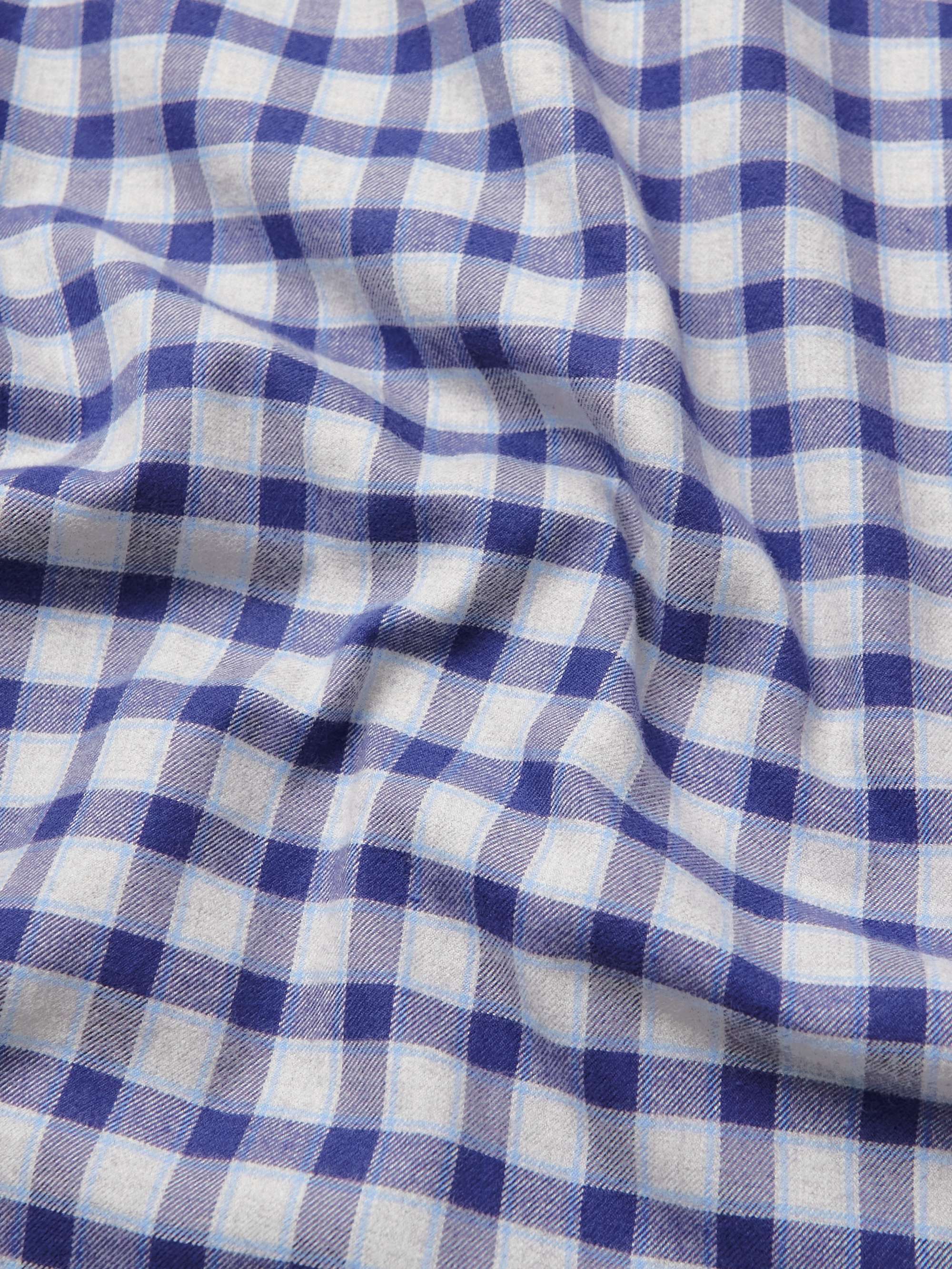 CHARVET Checked Brushed Cotton-Flannel Shirt
