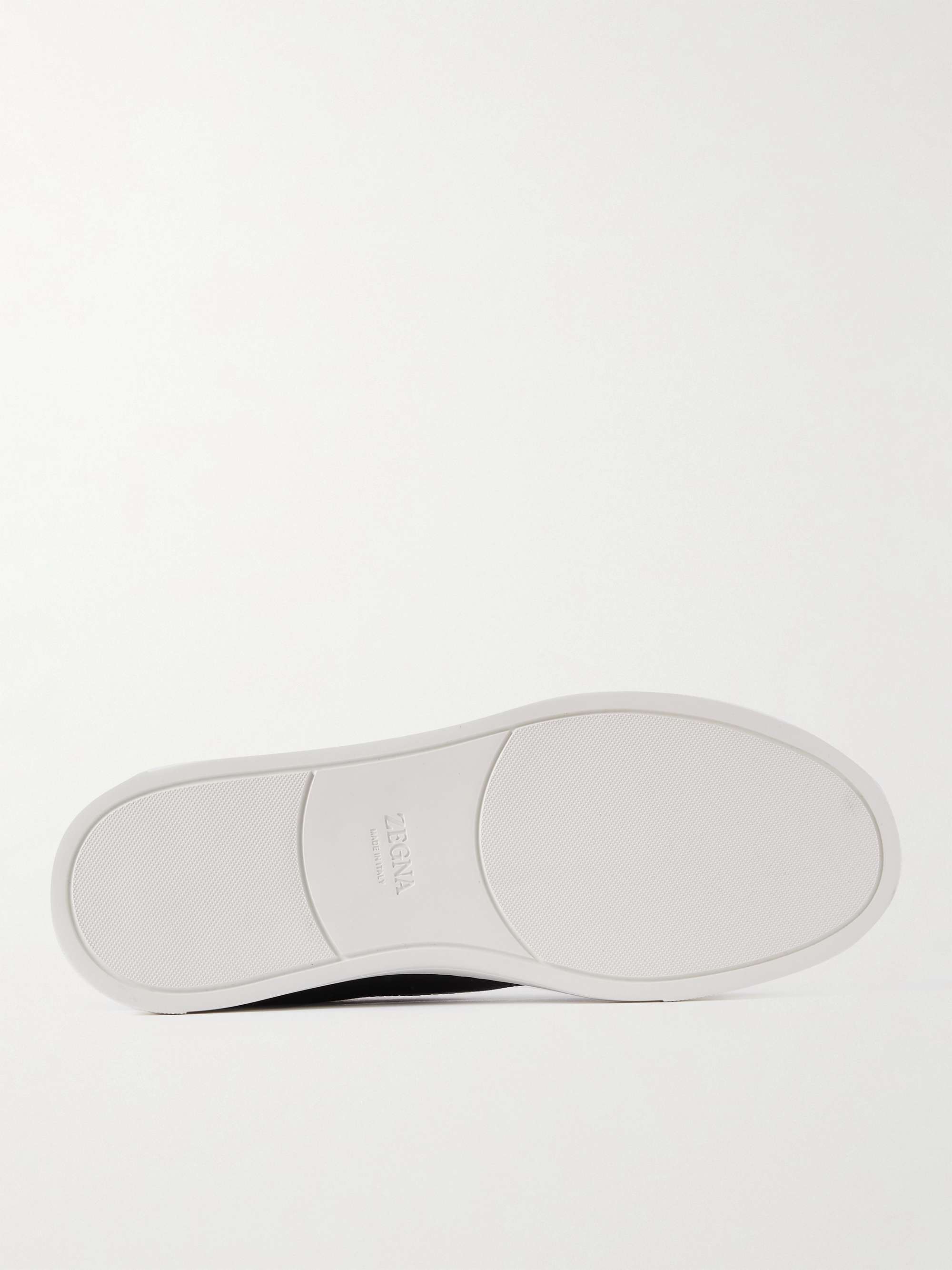 ZEGNA Triple Stitch Suede Sneakers