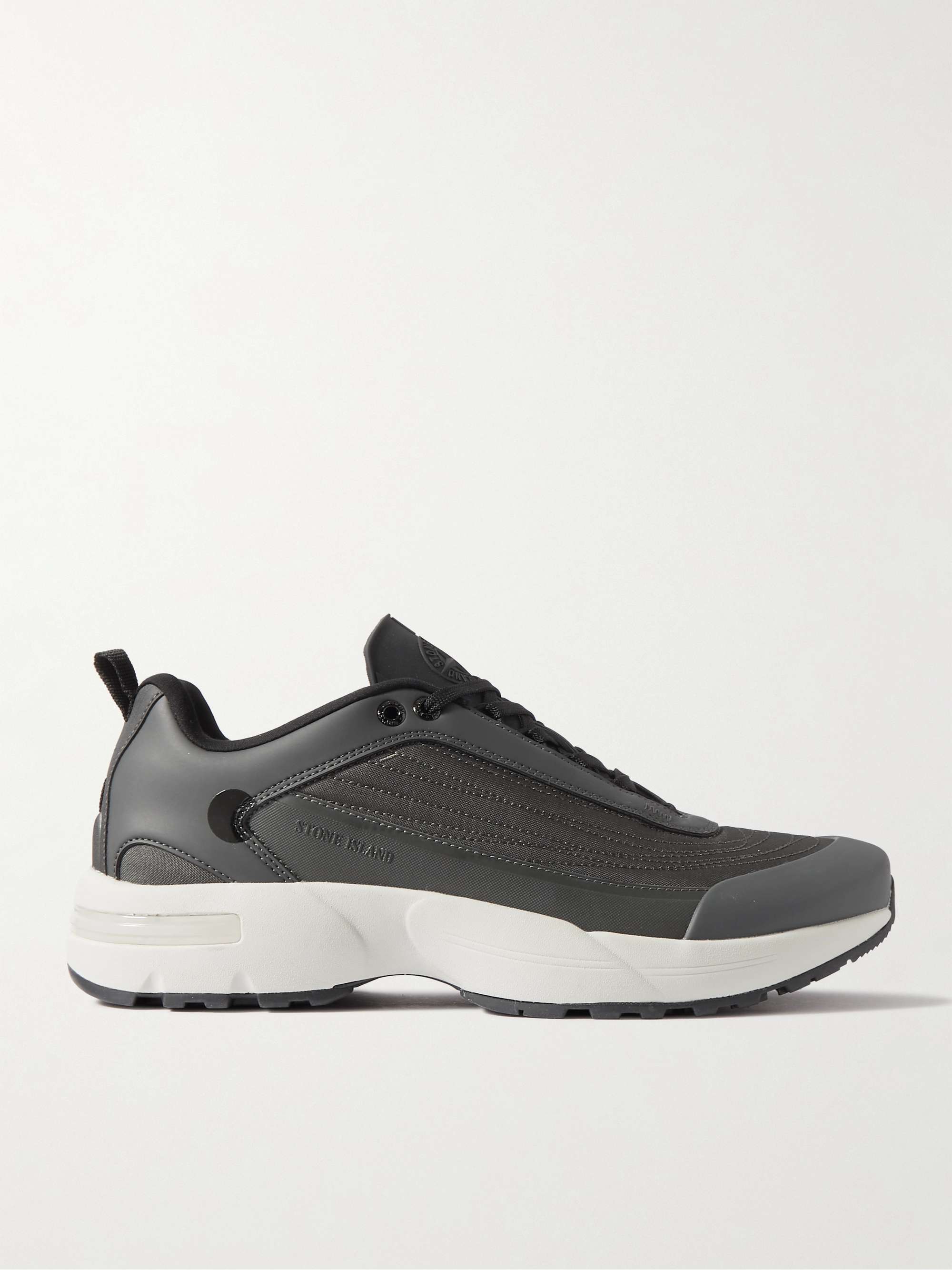 Grime Rubber Trimmed Canvas Sneakers