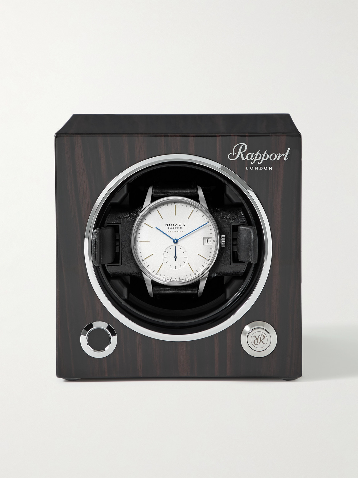 Shop Rapport London Evolution Lacquered Cedar Watch Winder In Black