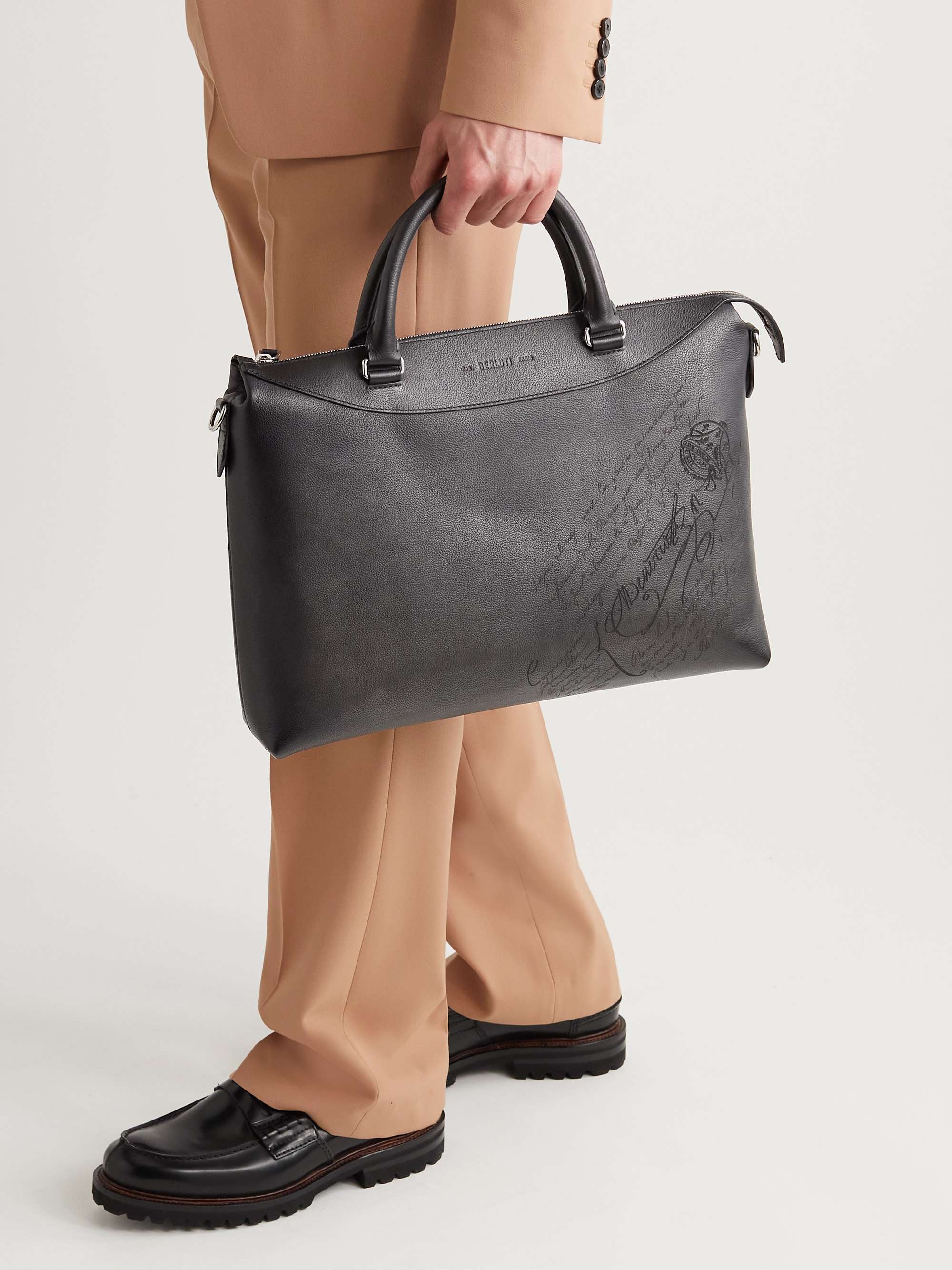 BERLUTI Scritto Venezia Leather Briefcase