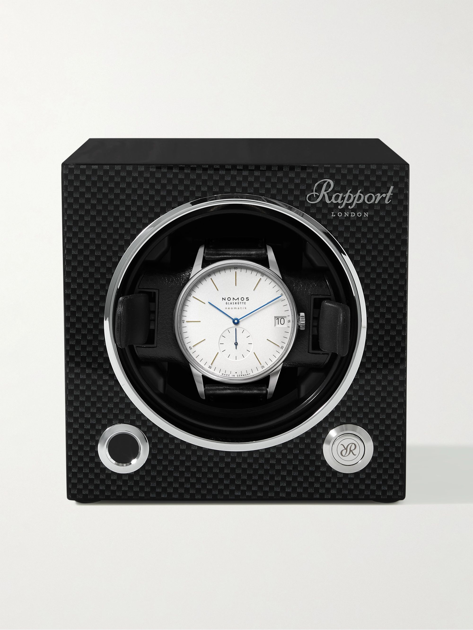 RAPPORT LONDON Evolution Carbon Fibre Lacquered Cedar Watch Winder