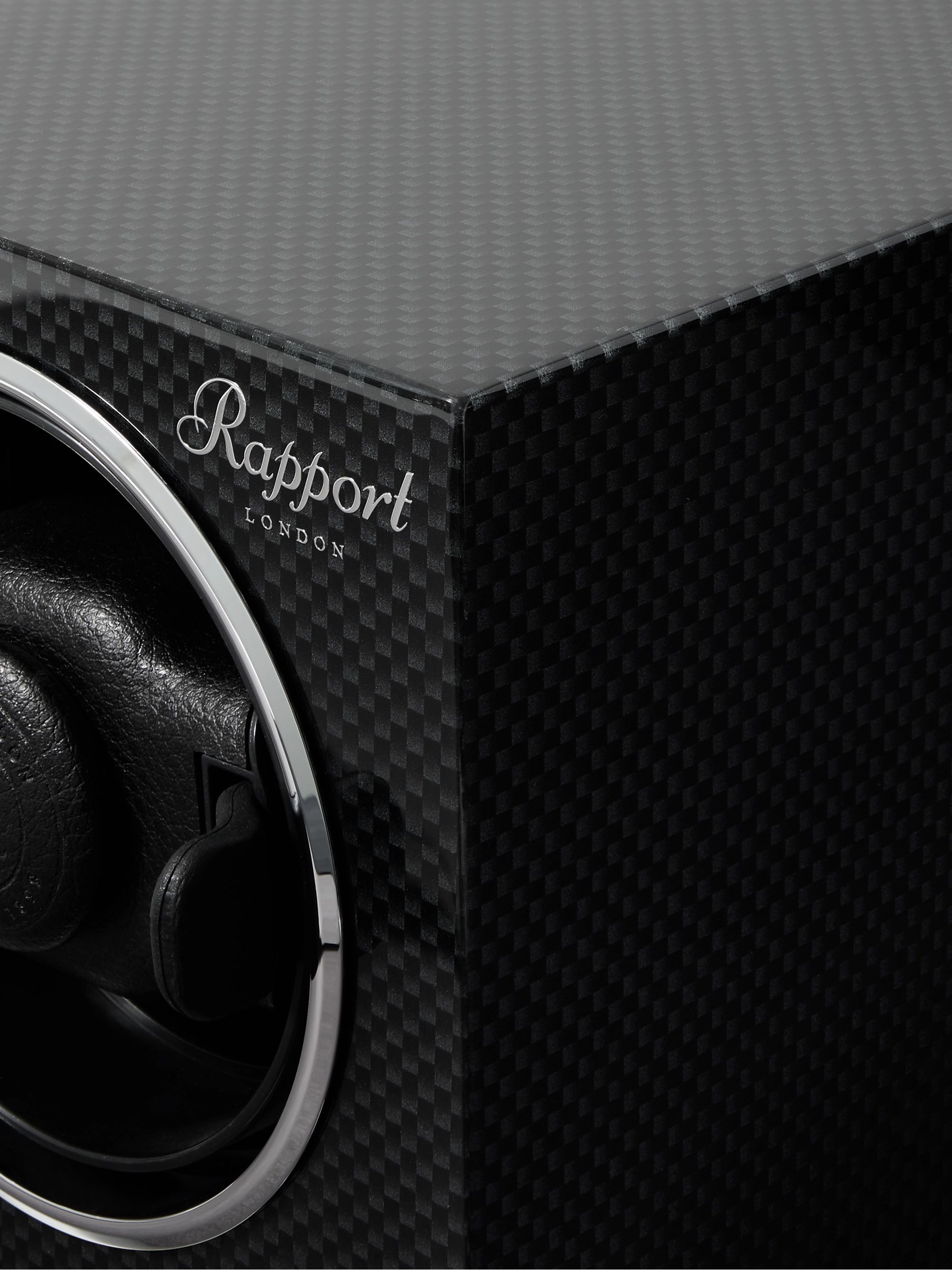 RAPPORT LONDON Evolution Carbon Fibre Lacquered Cedar Watch Winder