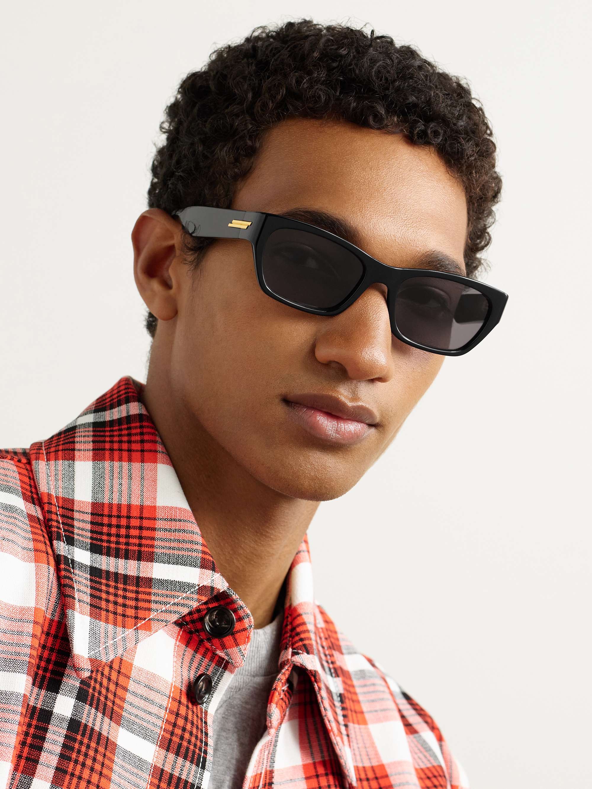 BOTTEGA VENETA EYEWEAR Square-Frame Acetate Sunglasses