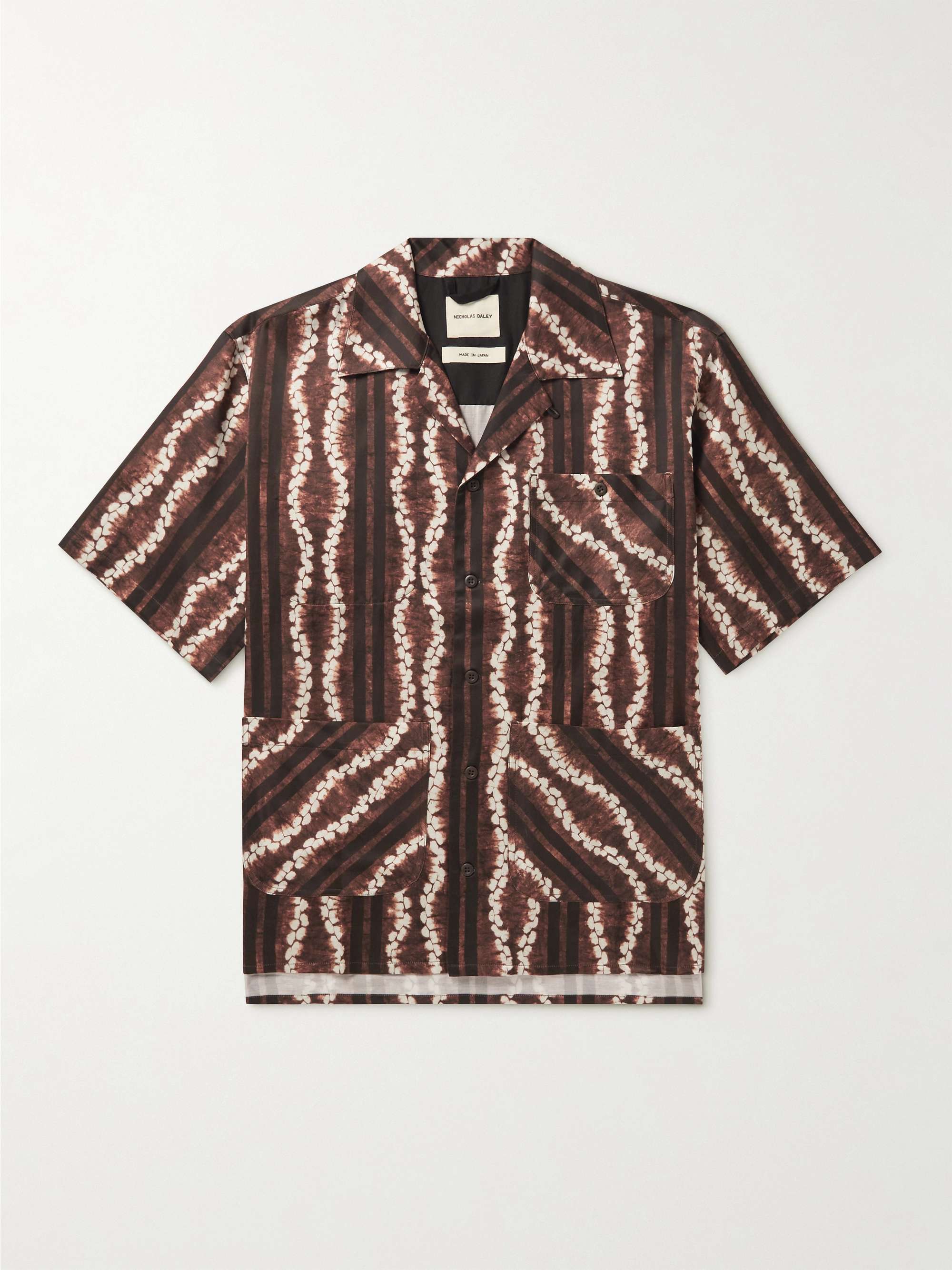 Aloha Convertible-Collar Printed Twill Shirt