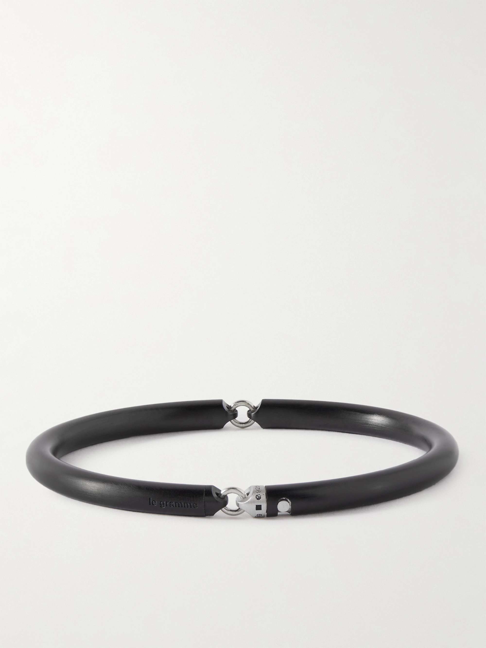 LE GRAMME Ceramic and Silver-Tone Bracelet