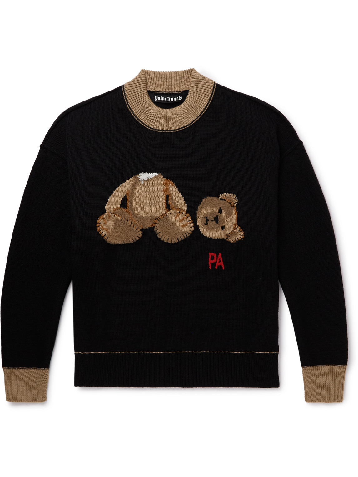 Logo-Intarsia Virgin Wool Sweater