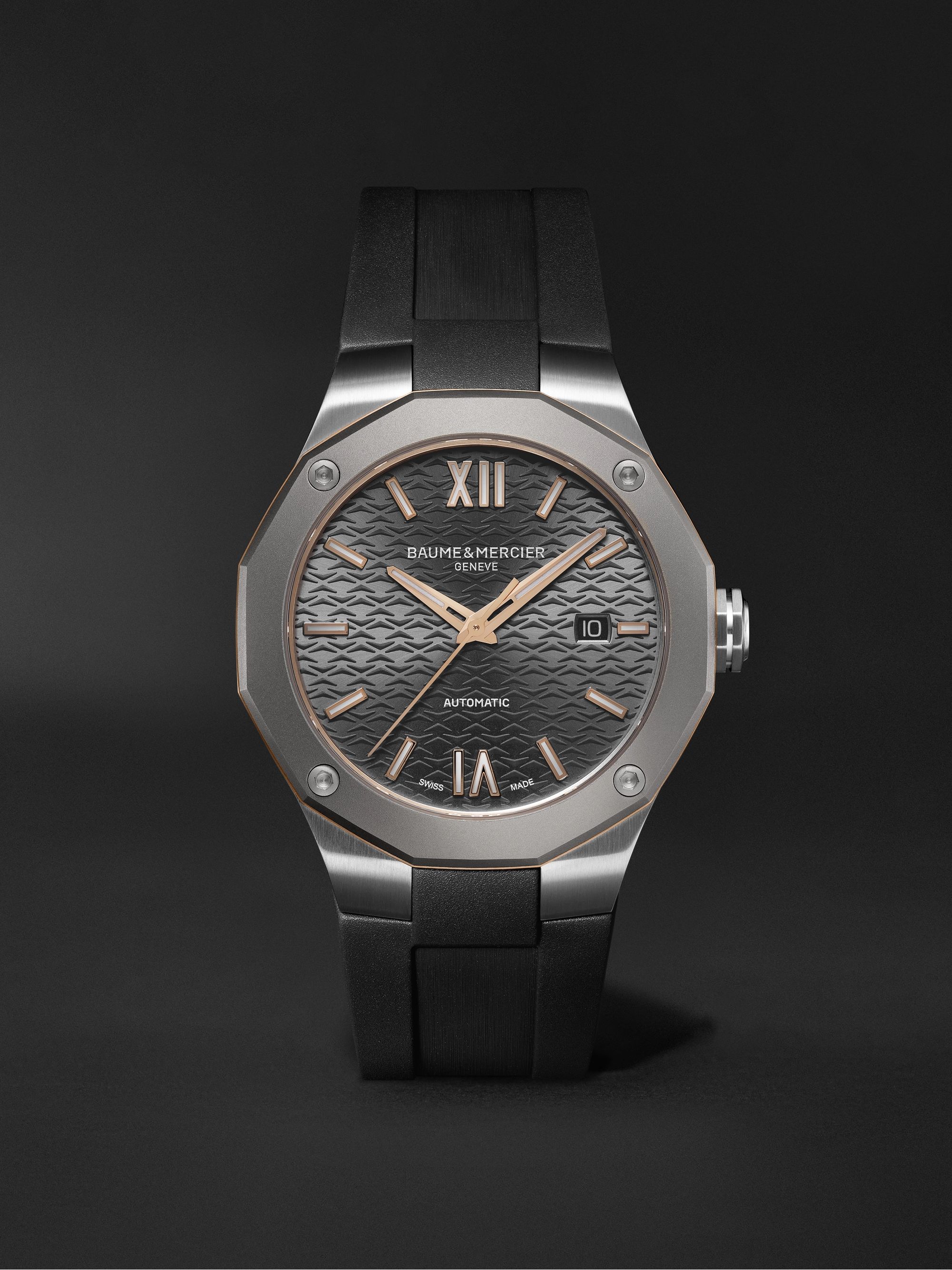 BAUME & MERCIER Riviera Automatic 42mm Stainless Steel, Titanium and Rubber Watch, Ref. No. 10660
