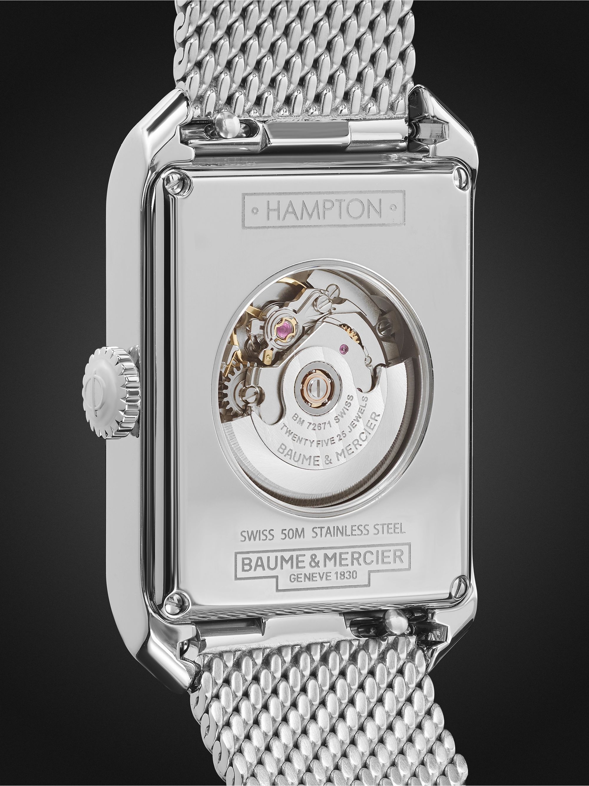 BAUME & MERCIER Hampton Automatic 27.5mm Stainless Steel Watch, Ref. No. M0A10672