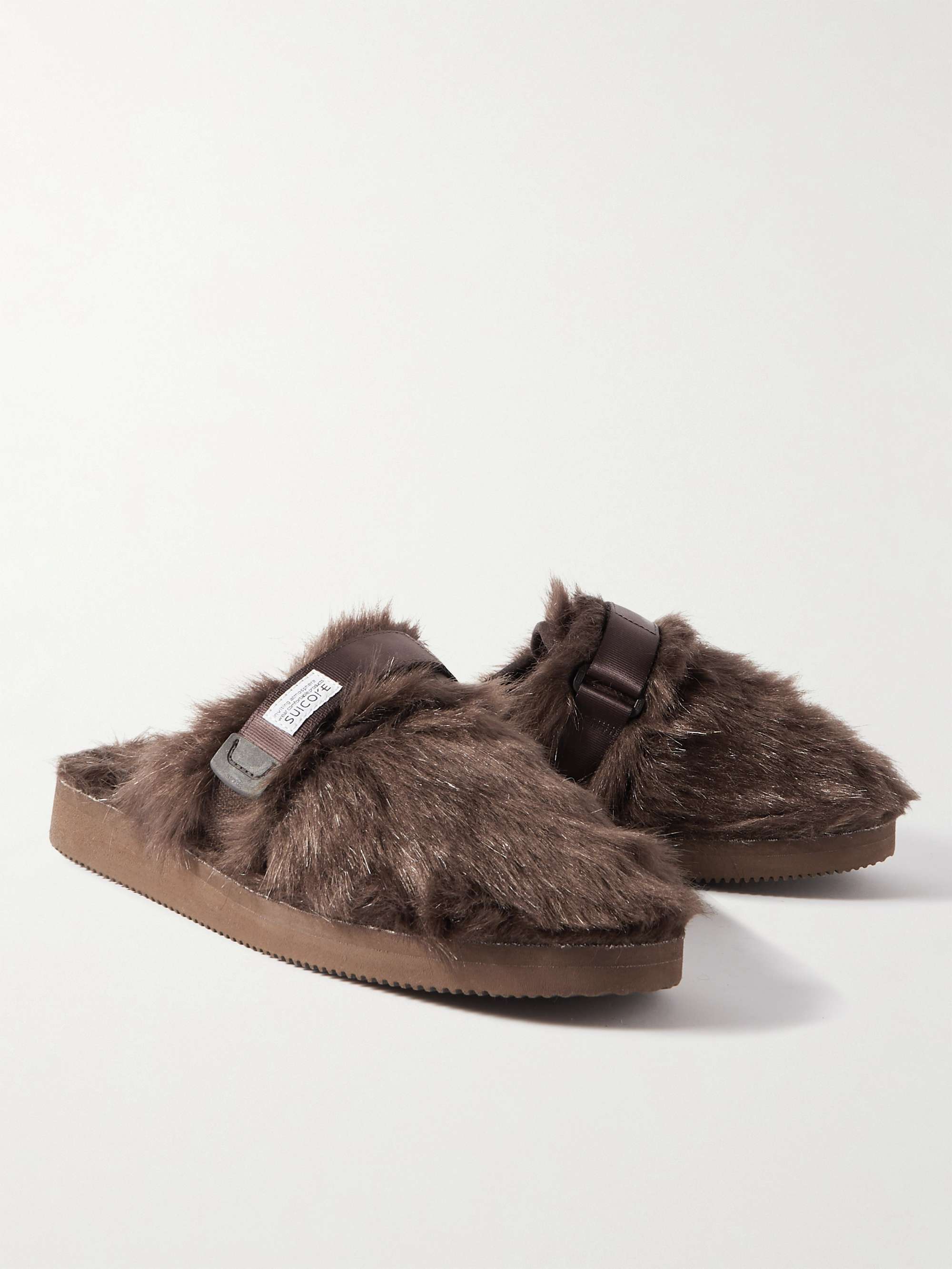 SUICOKE Zavo2EU bingTrimmed Faux Fur Mules MR PORTER