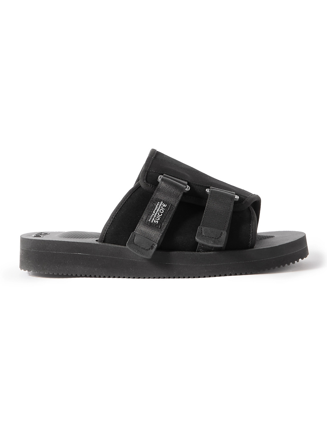SUICOKE – KAW-VS Webbing-Trimmed Suede Sandals