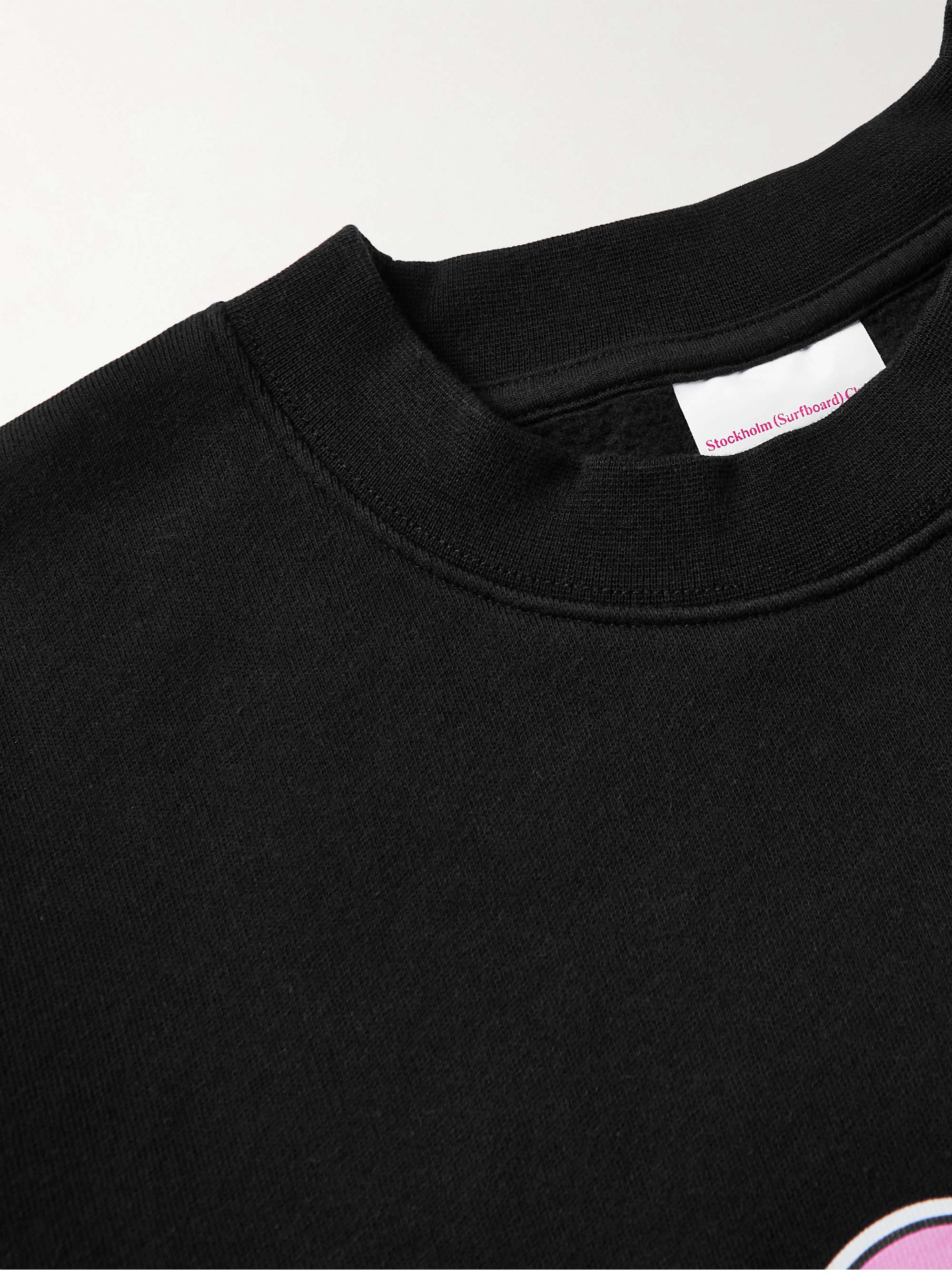 STOCKHOLM SURFBOARD CLUB Mer Logo-Print Fleece-Back Organic  Cotton-Jersey Sweatshirt