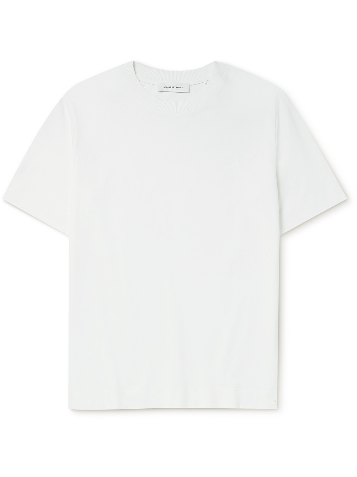 Applied Art Forms LM1-1 Garment-Dyed Logo-Embroidered Cotton-Jersey T-Shirt