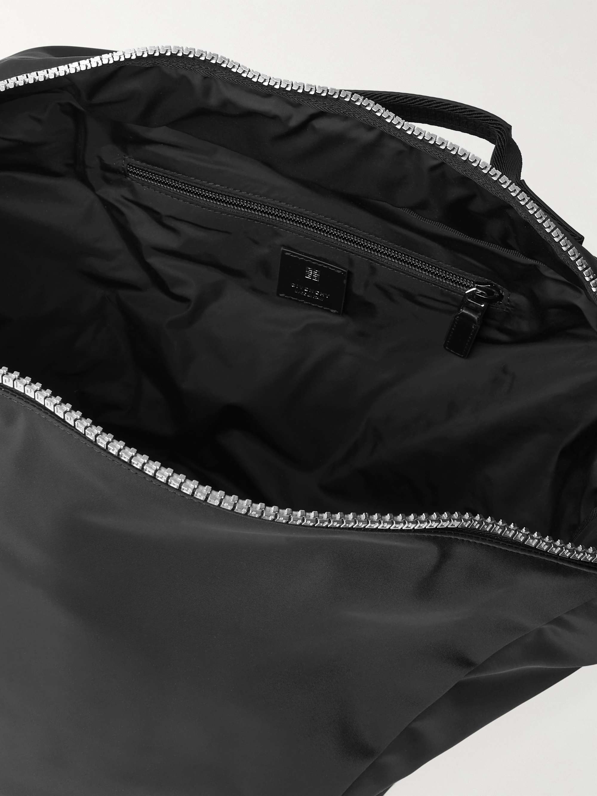 GIVENCHY G-Zip Leather-Trimmed Shell Sling Backpack