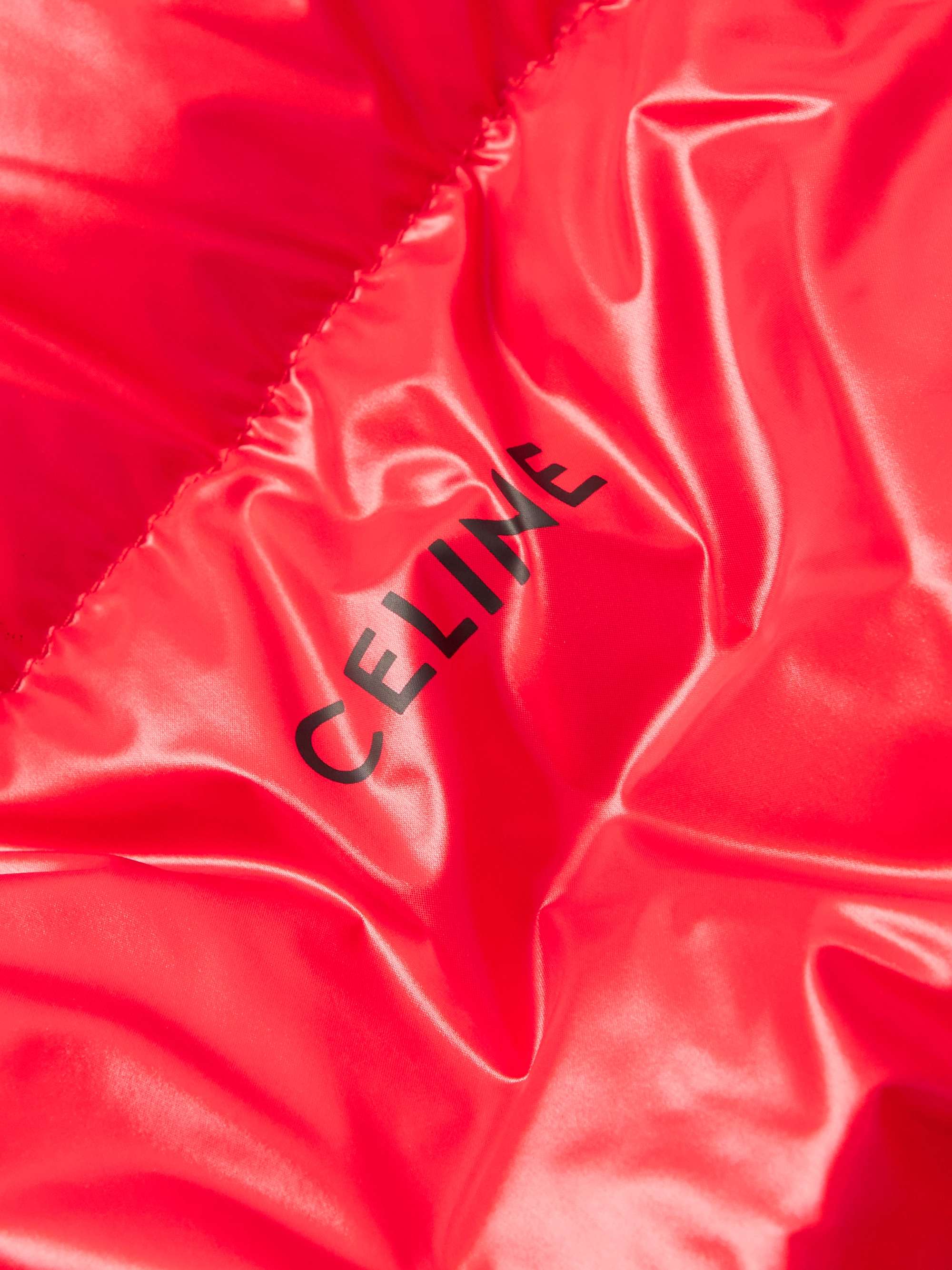 CELINE HOMME Doudoune Logo-Print Quilted Shell Down Coat
