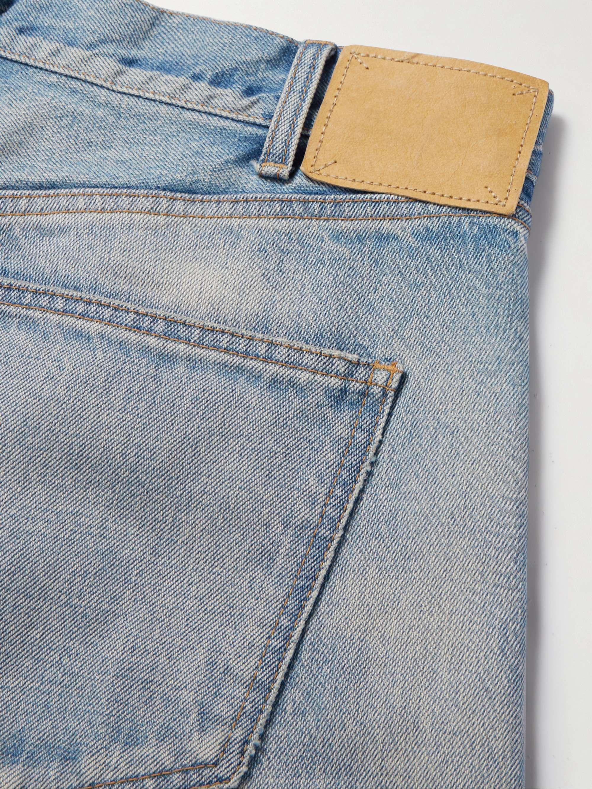 CELINE Wesley Straight-Leg Distressed Jeans