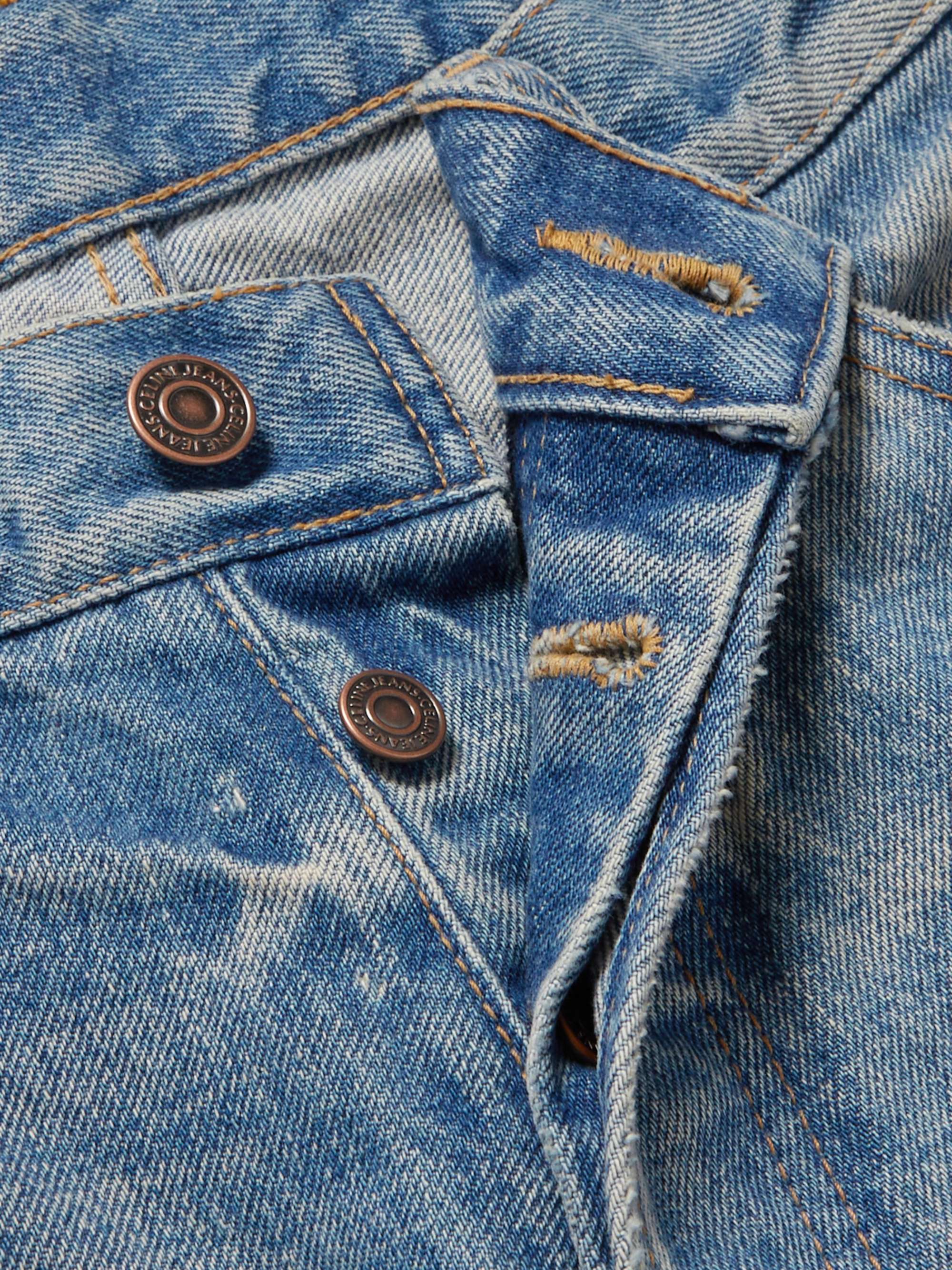 CELINE Wesley Straight-Leg Distressed Jeans