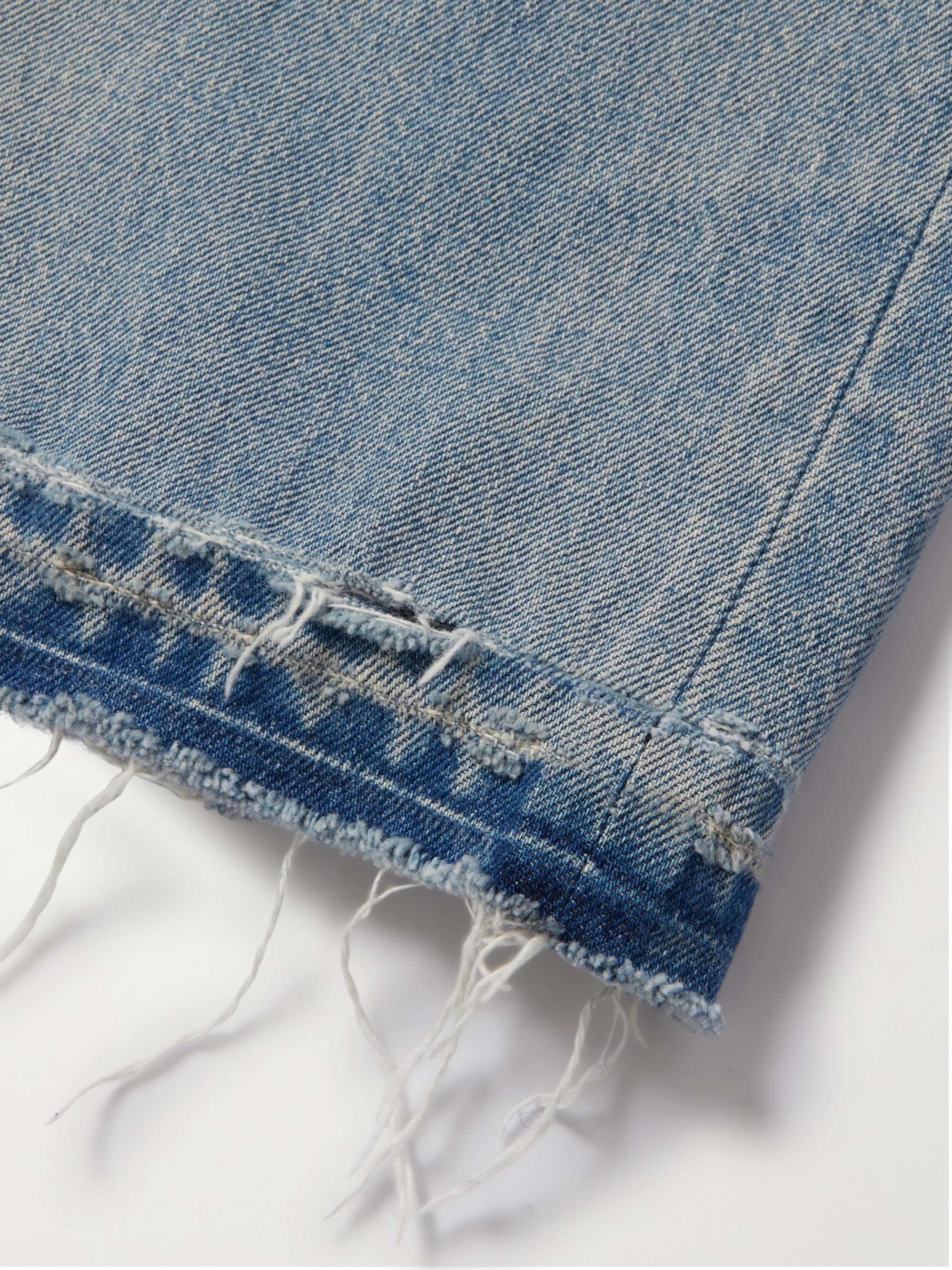 CELINE Wesley Straight-Leg Distressed Jeans