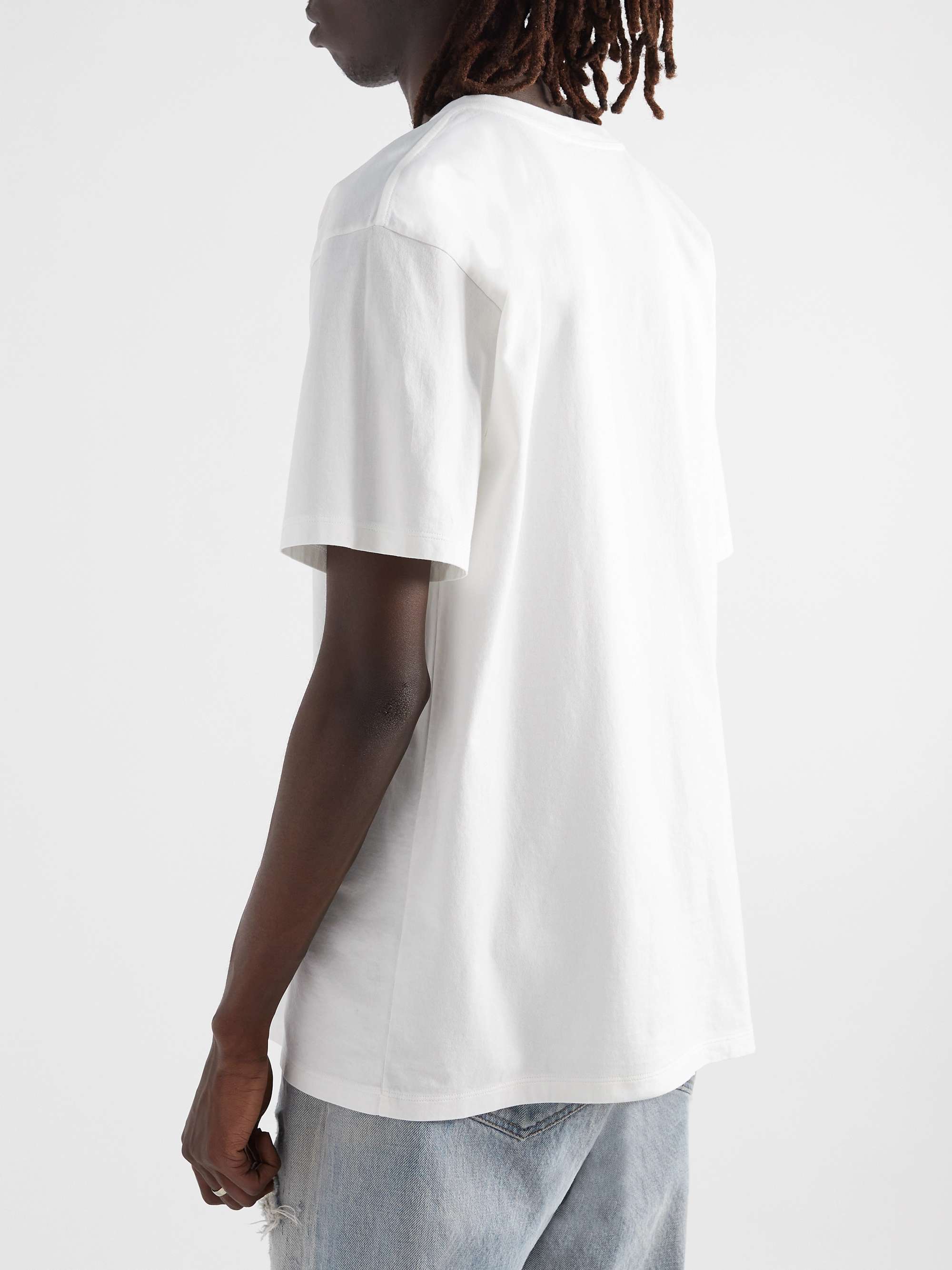 CELINE HOMME Logo-Print Cotton-Jersey T-Shirt